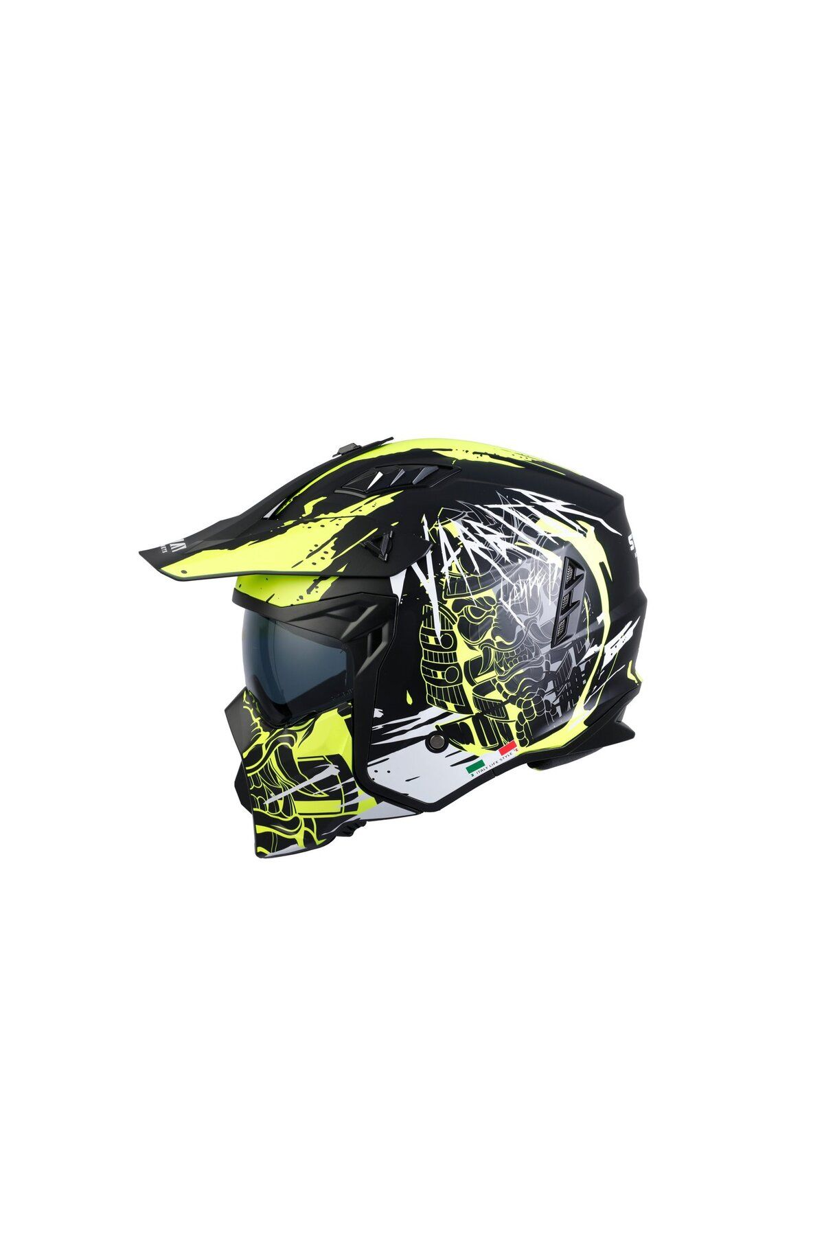 Sway SW X1-X SEUL WARRIOR Matt Black Yellow White Modüler Kask