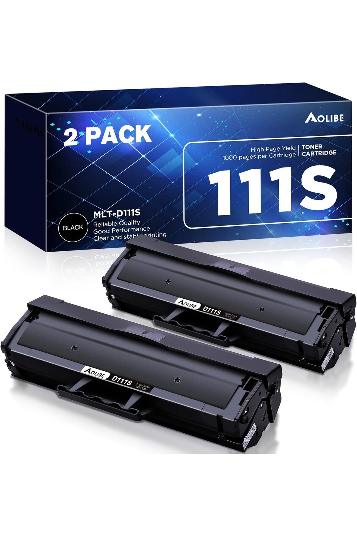 Samsung MLT-D111S  Toner 111S MLT111S D111S  Samsung Xpress M2020W M2070FW M2070W  M2024W Printer (2 adet)