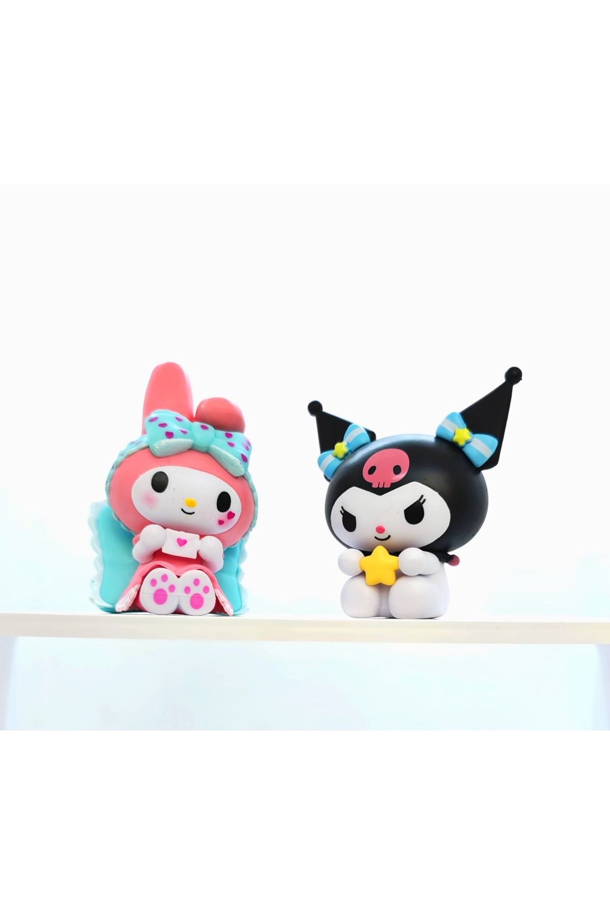 Hello Kitty Sanrio Kuromi Ve My Melody Sevimli Koleksiyon Figür Seti - Özel Tasarım