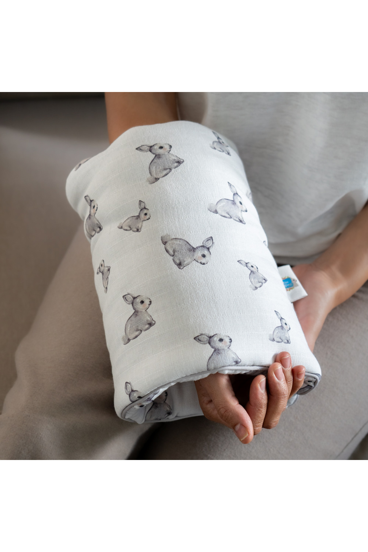 Deux Lapins % 100 Pamuk Pratik Silindir Emzirme Kol Destek Yastığı - Bébé Lapin Rose fotoğrafı 5 (önizleme)