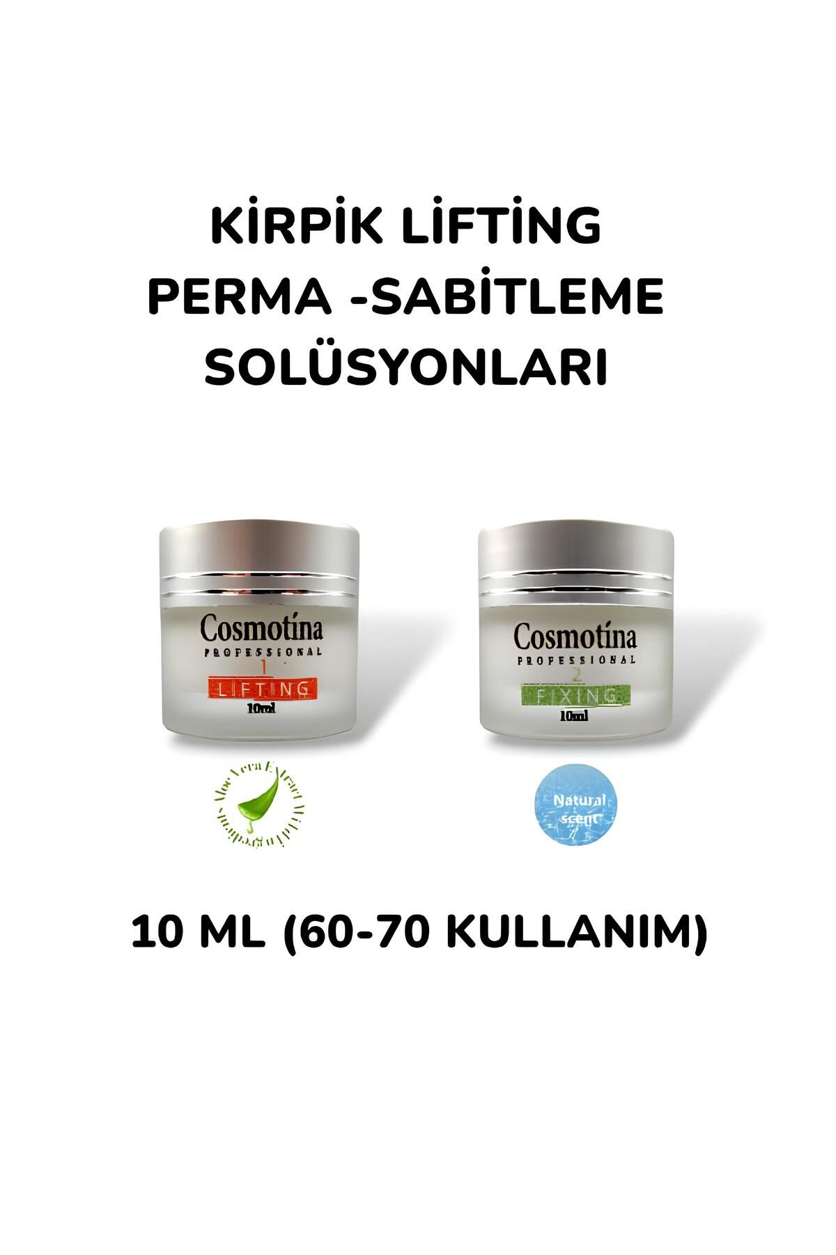 Cosmotina Kirpik Lifting ve Kaş Laminasyon – 1 No Perma ve 2 No Sabitleme Solüsyonu