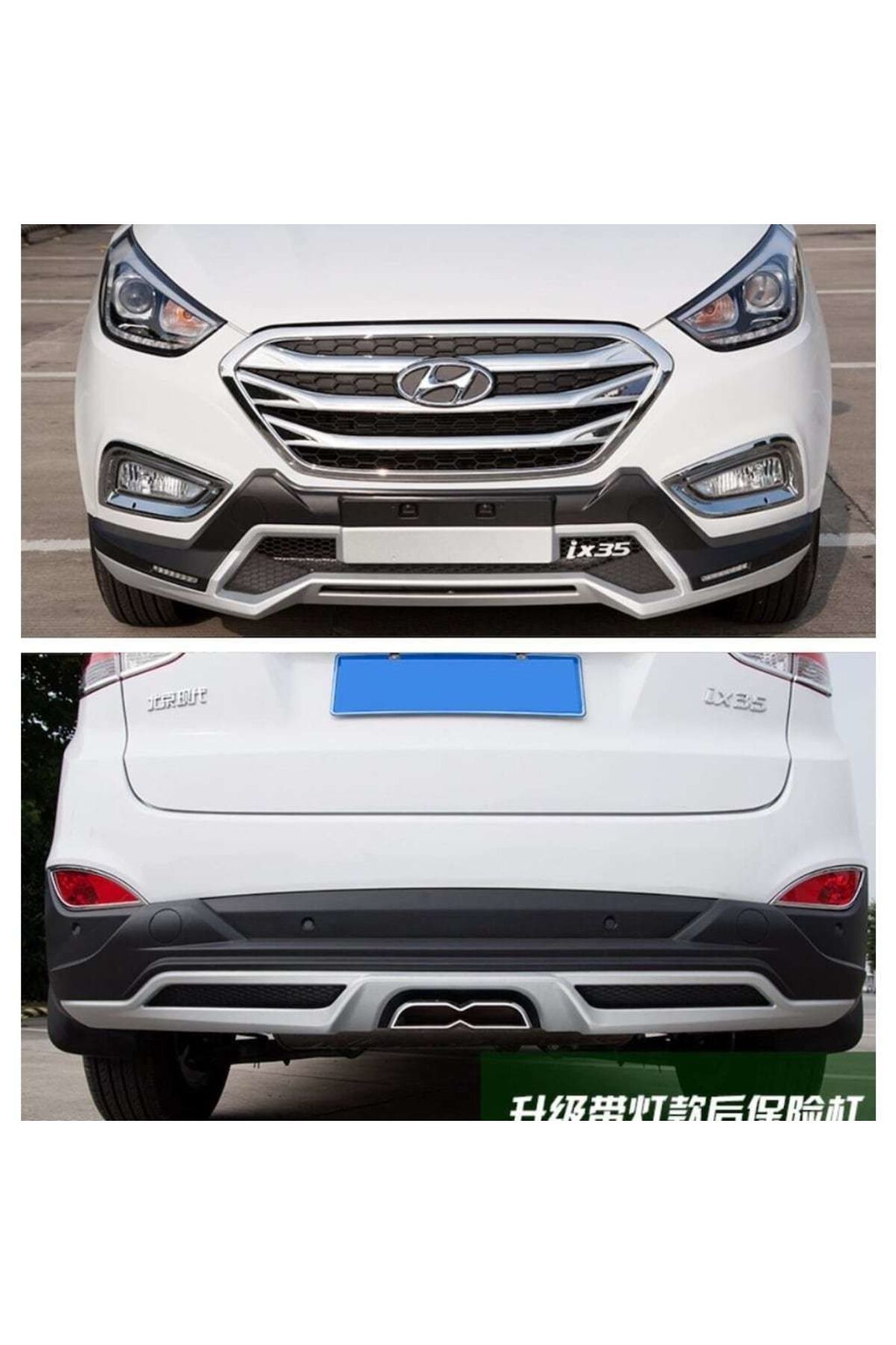 Life Tuning Hyundai Ix35 Uyumlu 2010 - Ön Ve Arka Koruma Çift Çıkış Egzozlu