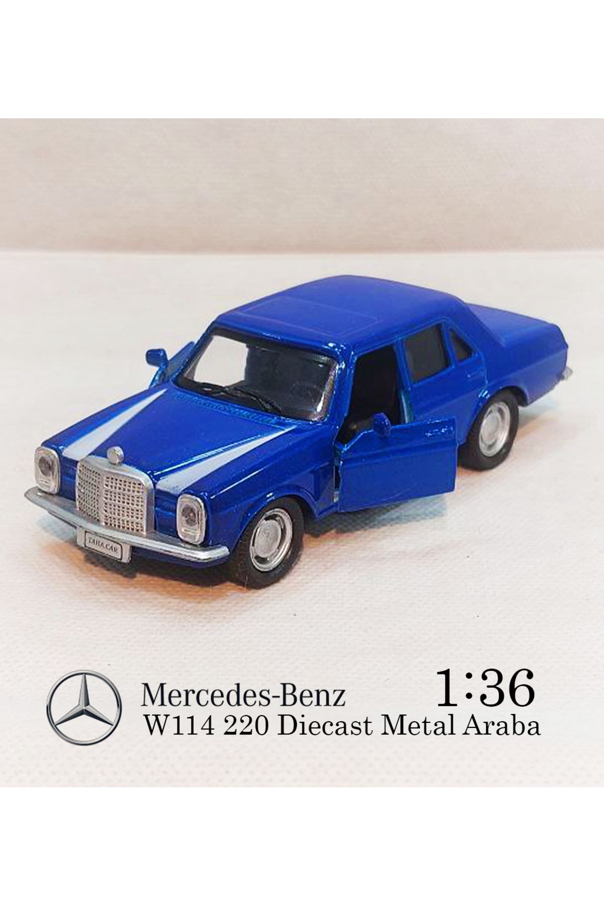 MERCEDES Benz W114 | Çek Bırak E220 Metal Araba | Diecast 1:36 Model Oyuncak