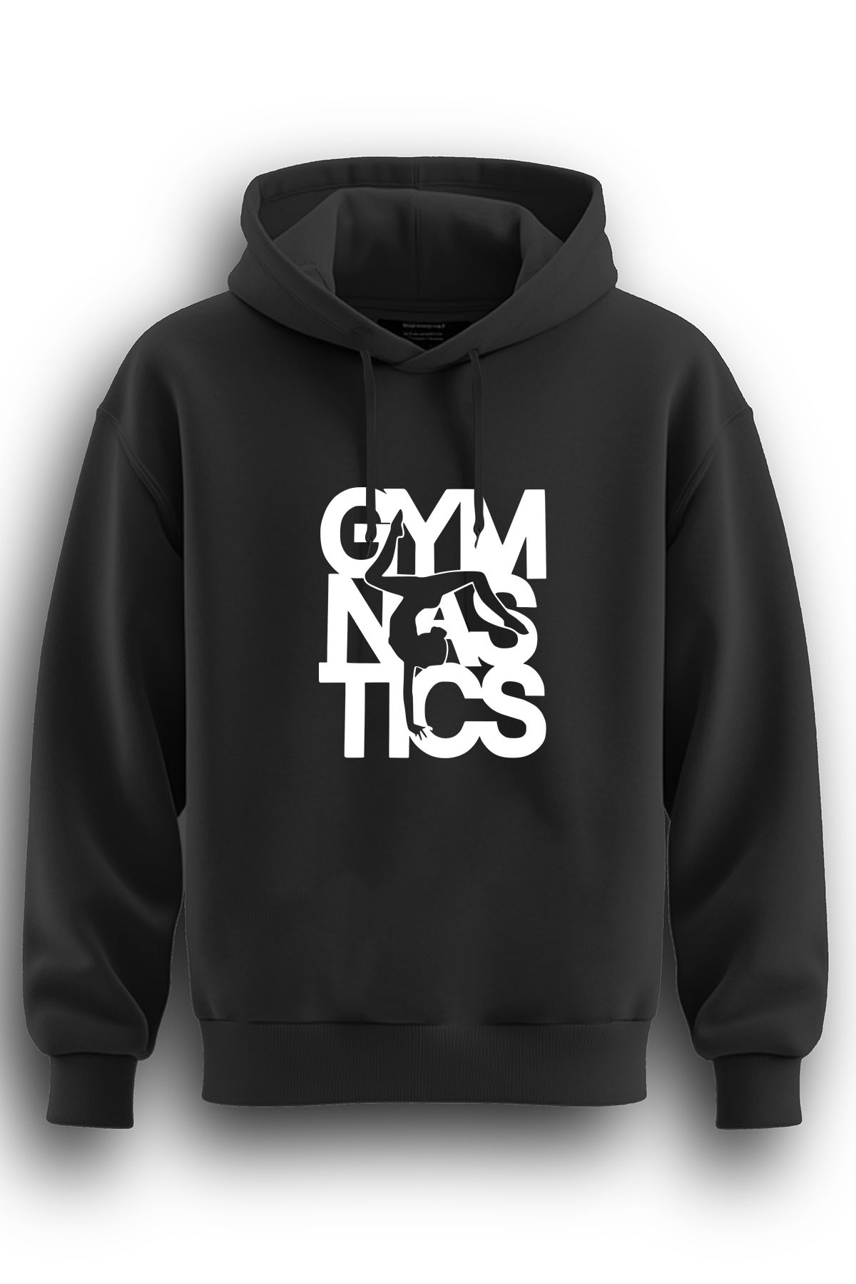 TOP GLORY Cimnastik Baskılı  Sweatshirt Kapüşonlu 3 iplik Hoodie  Cimnastik Sweat GYMN3001