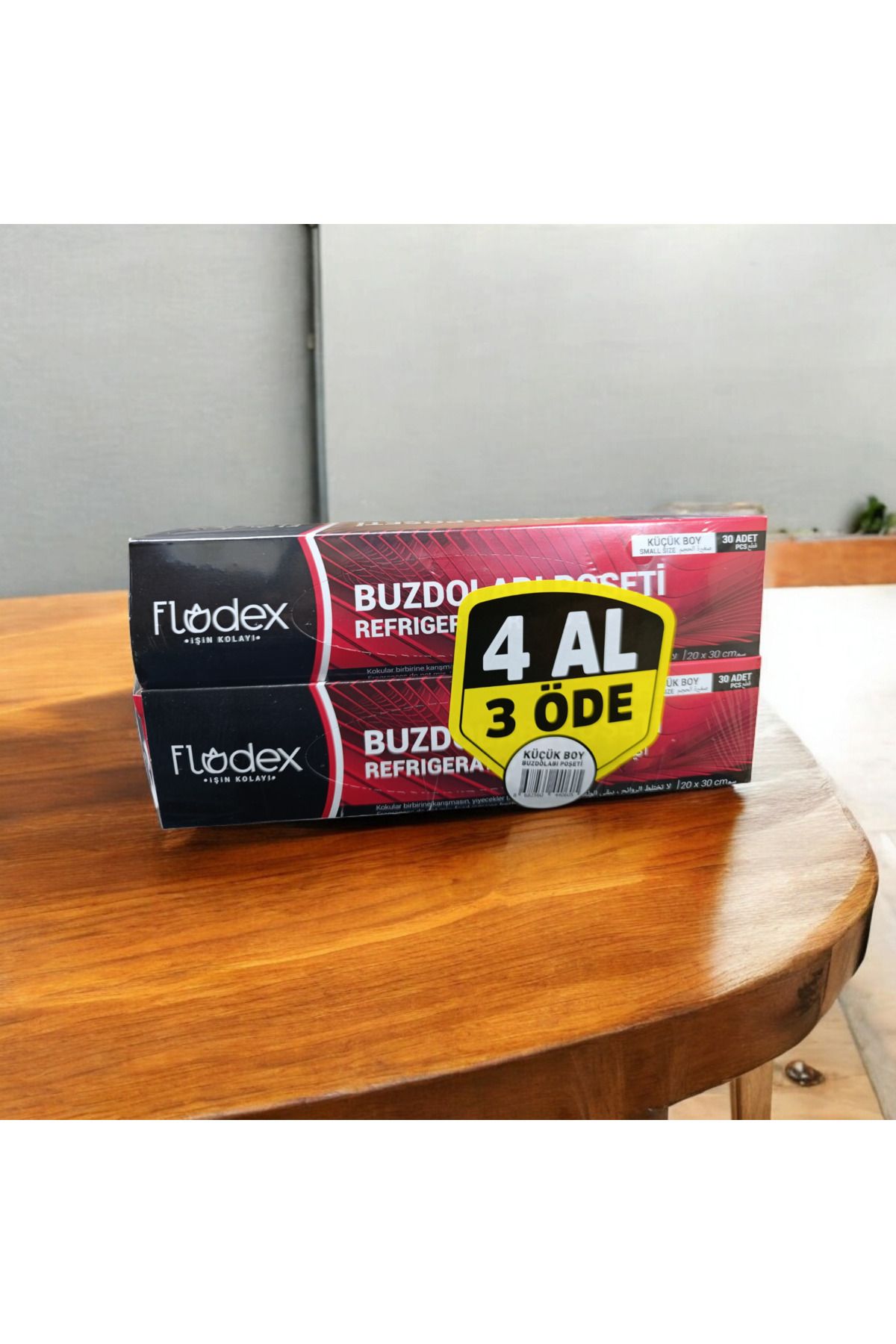 FLODEX Küçük Boy Buzdolabı Poşeti (Kilitsiz) (30'lu x 4 adet = 120 Adet)