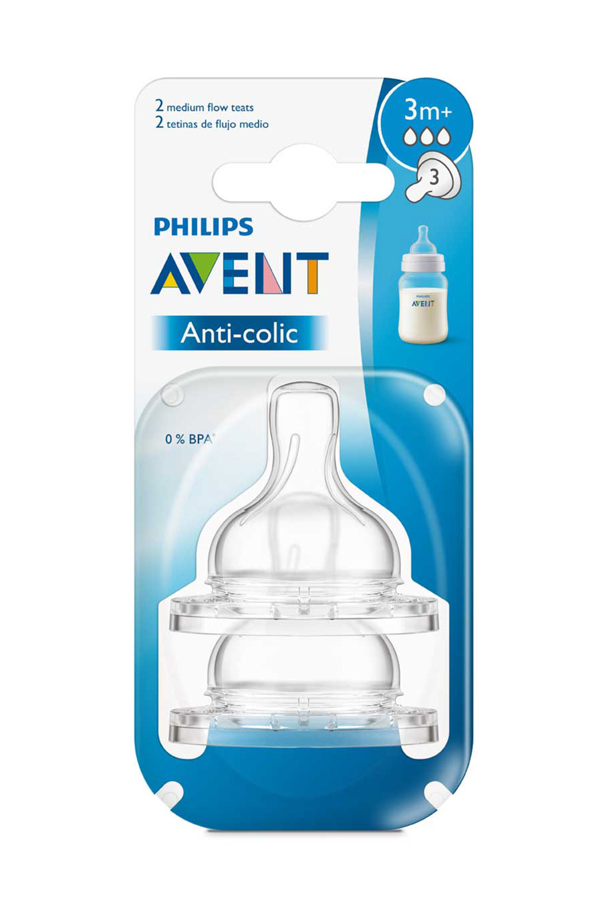 Philips Avent Biberon Emziği 2 Li 3 Ay fotoğrafı 4 (önizleme)
