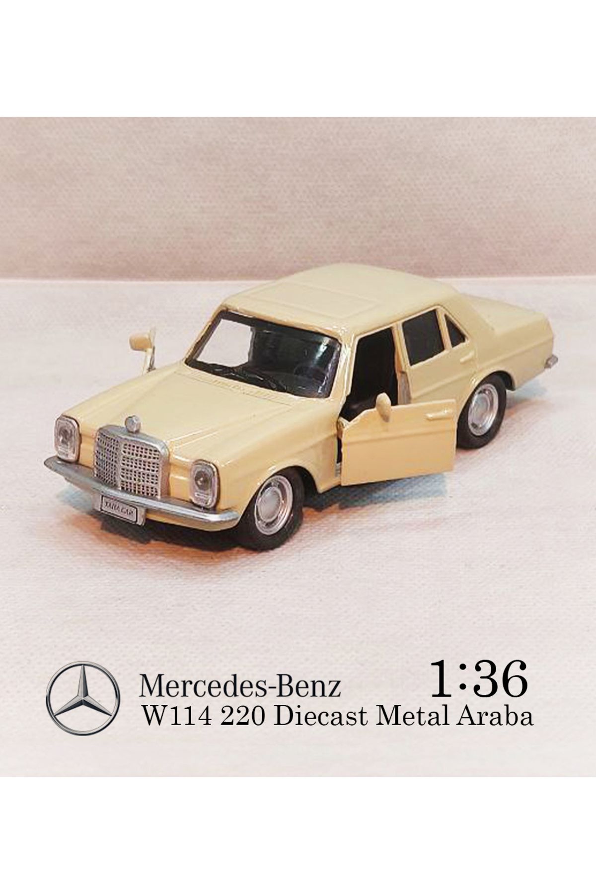 MERCEDES Benz W114 | Çek Bırak E220 Metal Araba | Diecast 1:36 Model Oyuncak