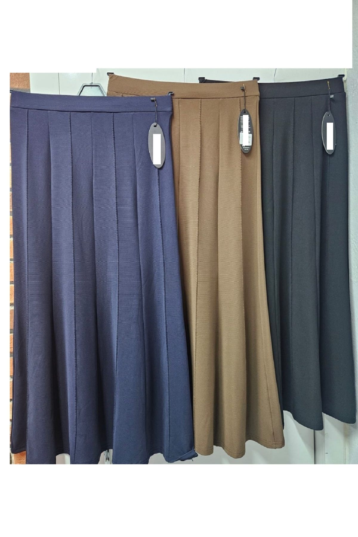 N.Y.YILDIZ-Star New 1,Sinif - Plus Size Scuba Skirt with Stretch and Split Elastic 2