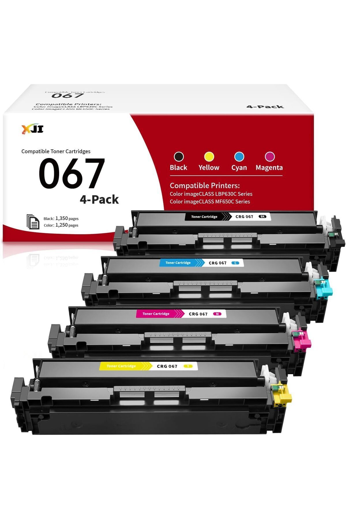 Canon 067 LBP632Cdw MF656Cdw  Canon 067 067H Toner , for  LBP633Cdw MF653Cdw MF657Cdw MF655Cx 4 renk