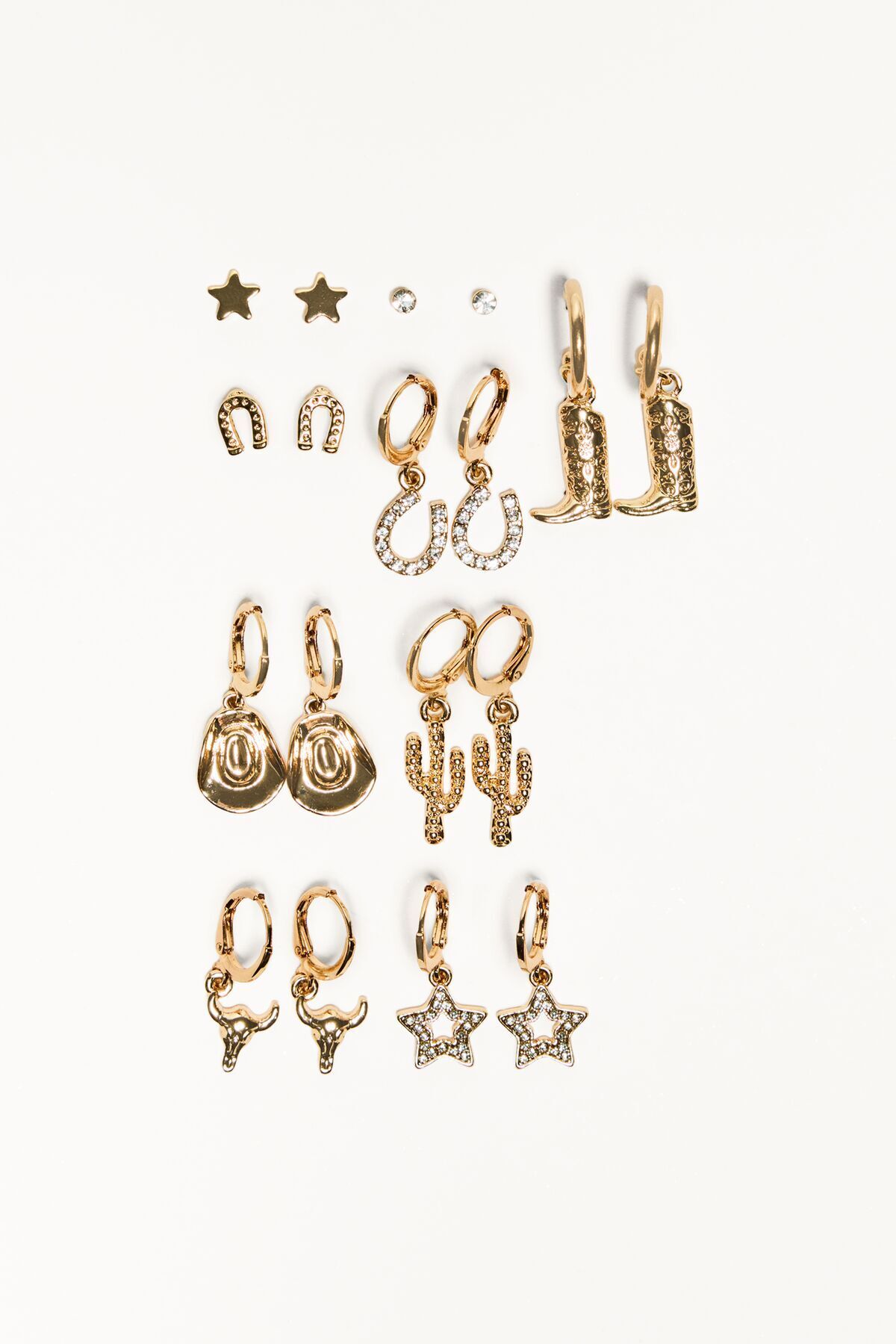 Bershka-9-pack of earrings 2