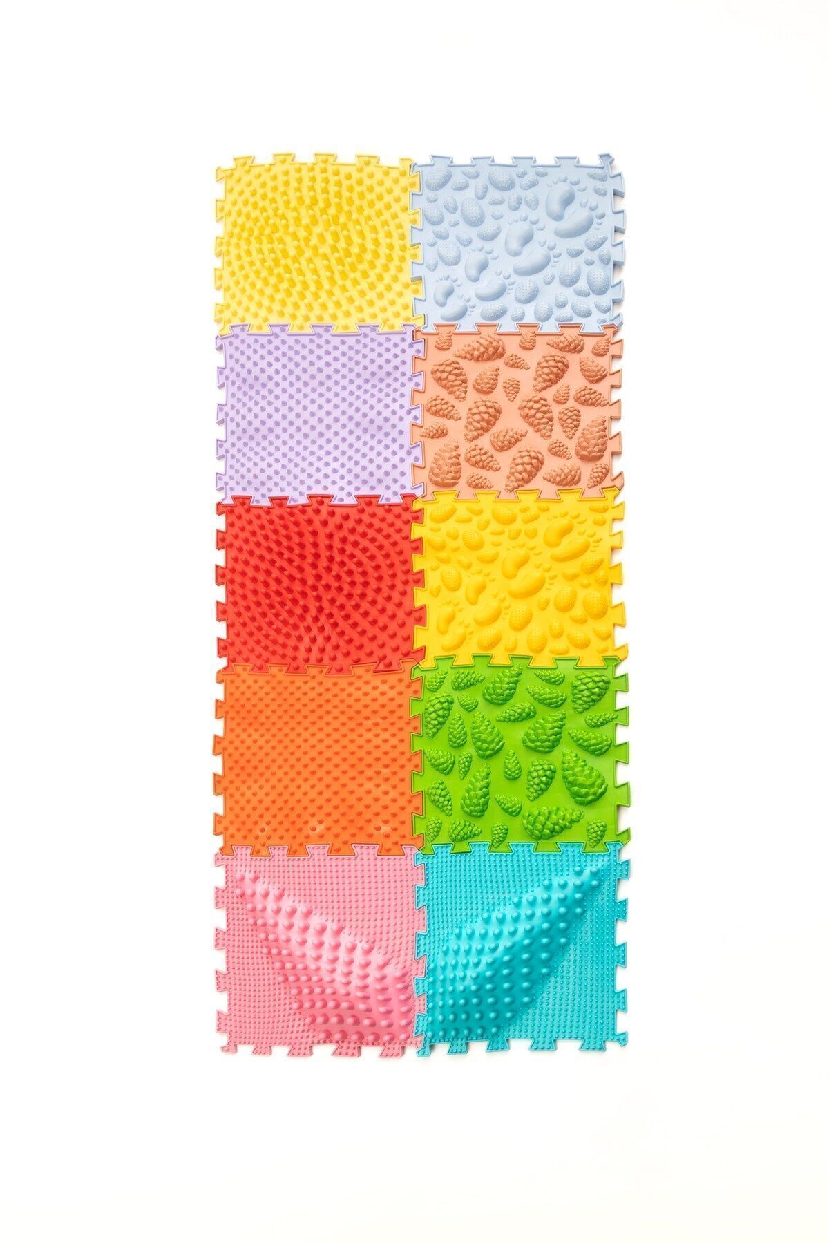 Ortohalı 10 Modüllü Ortopedik Halı Çocuk Masaj Paspası Renkli Puzzle Çocuk Masaj Halıları Oh103 fotoğrafı 5 (önizleme)
