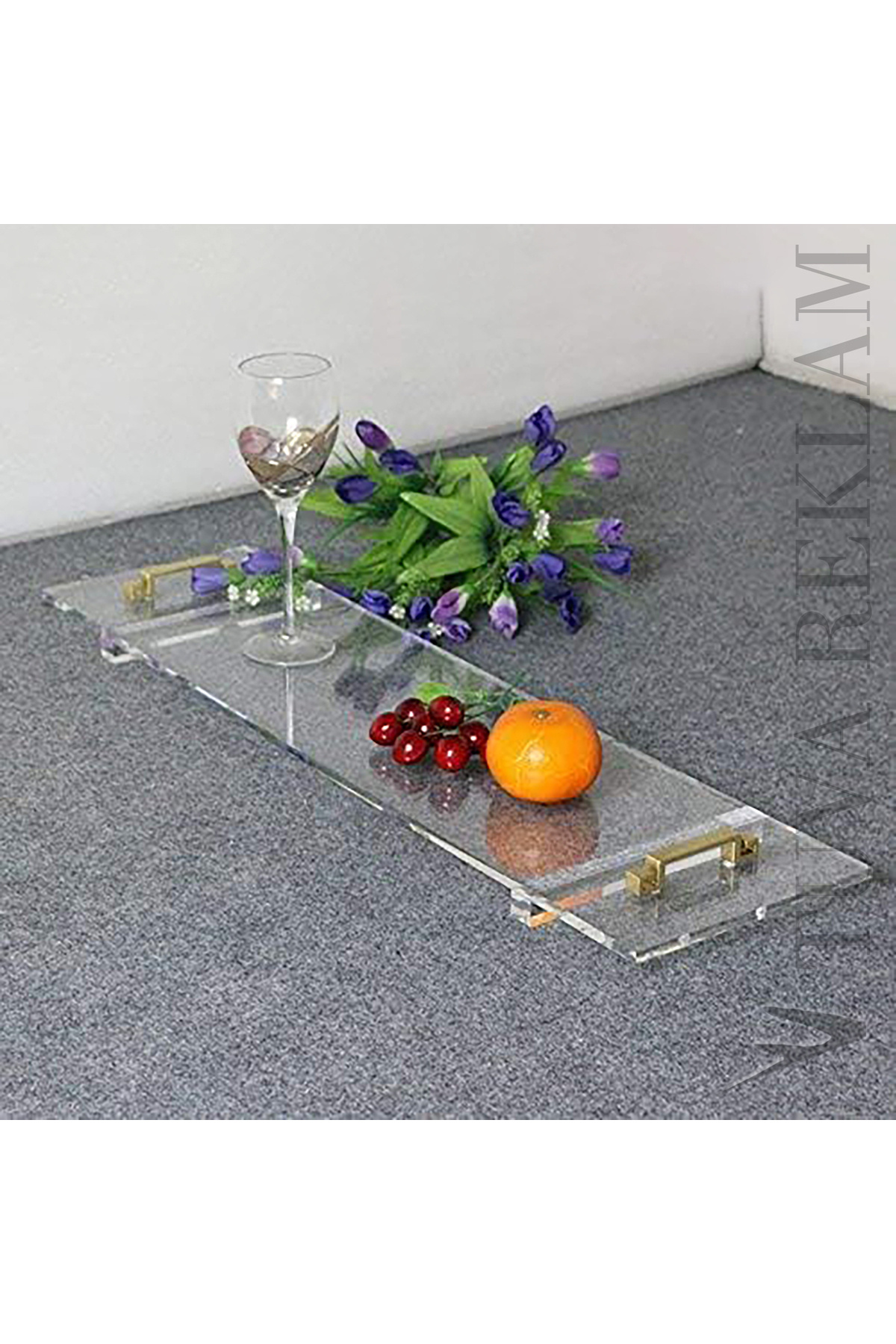 TUVA REKLAM-Tuva Ad Transparent Plexiglass New Generation Bath Tray (Multiple Color Options) 4