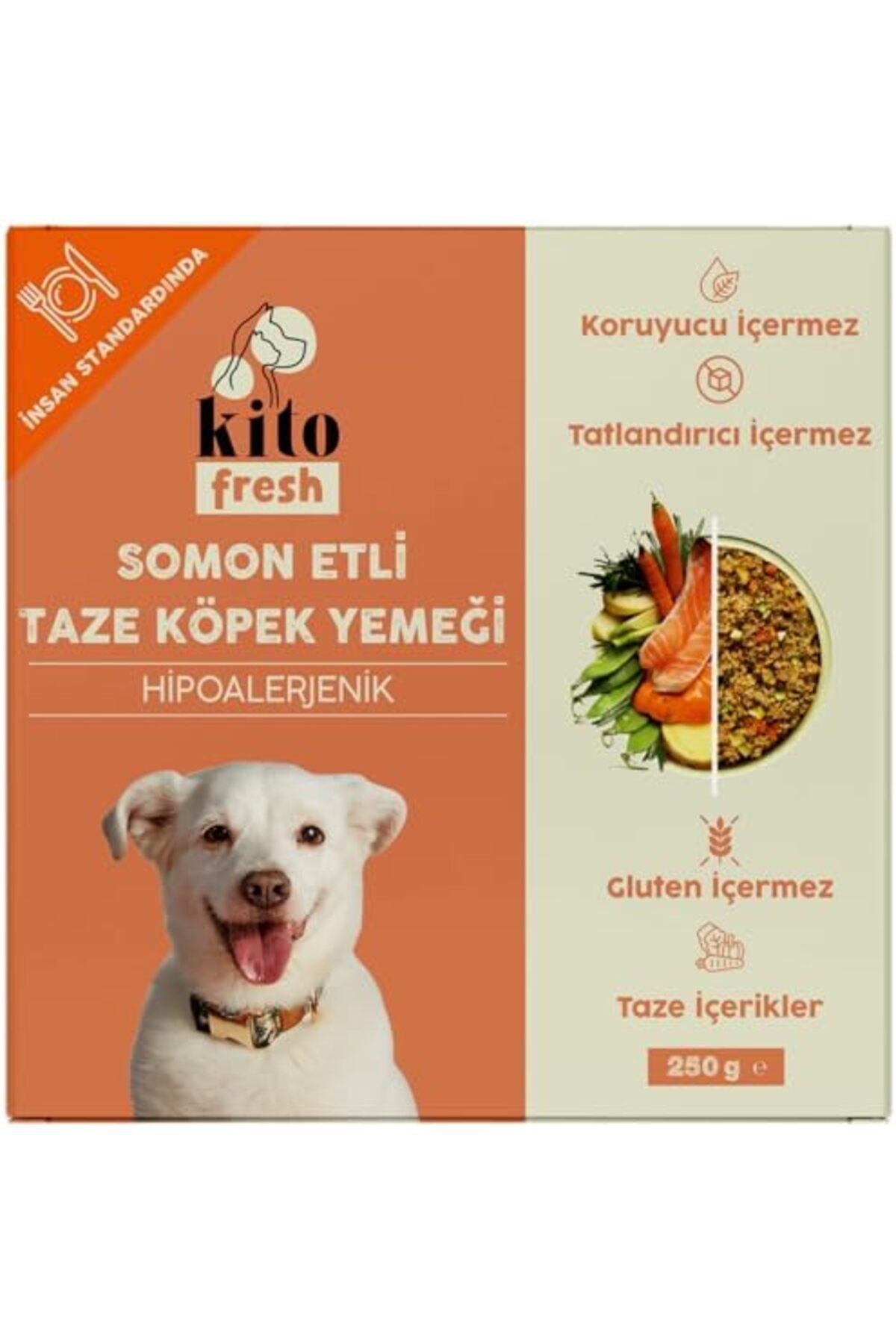 Furlo Kito Fresh Somon Etli Taze Köpek Yemeği, 250gr