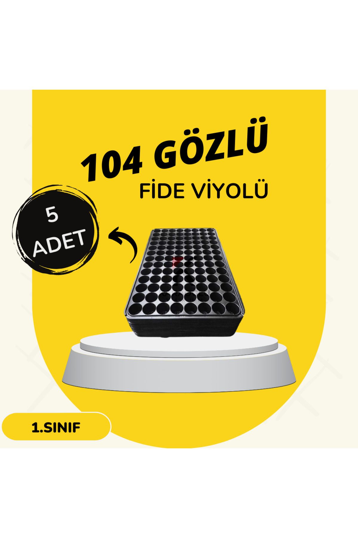 KARAOĞLU VAKUM AMBALAJ Fidelik Viyol 104 Göz Fide Viyolü Fide Altlığı Tohum Yetiştirme Kabı (ADET SEÇİNİZ)