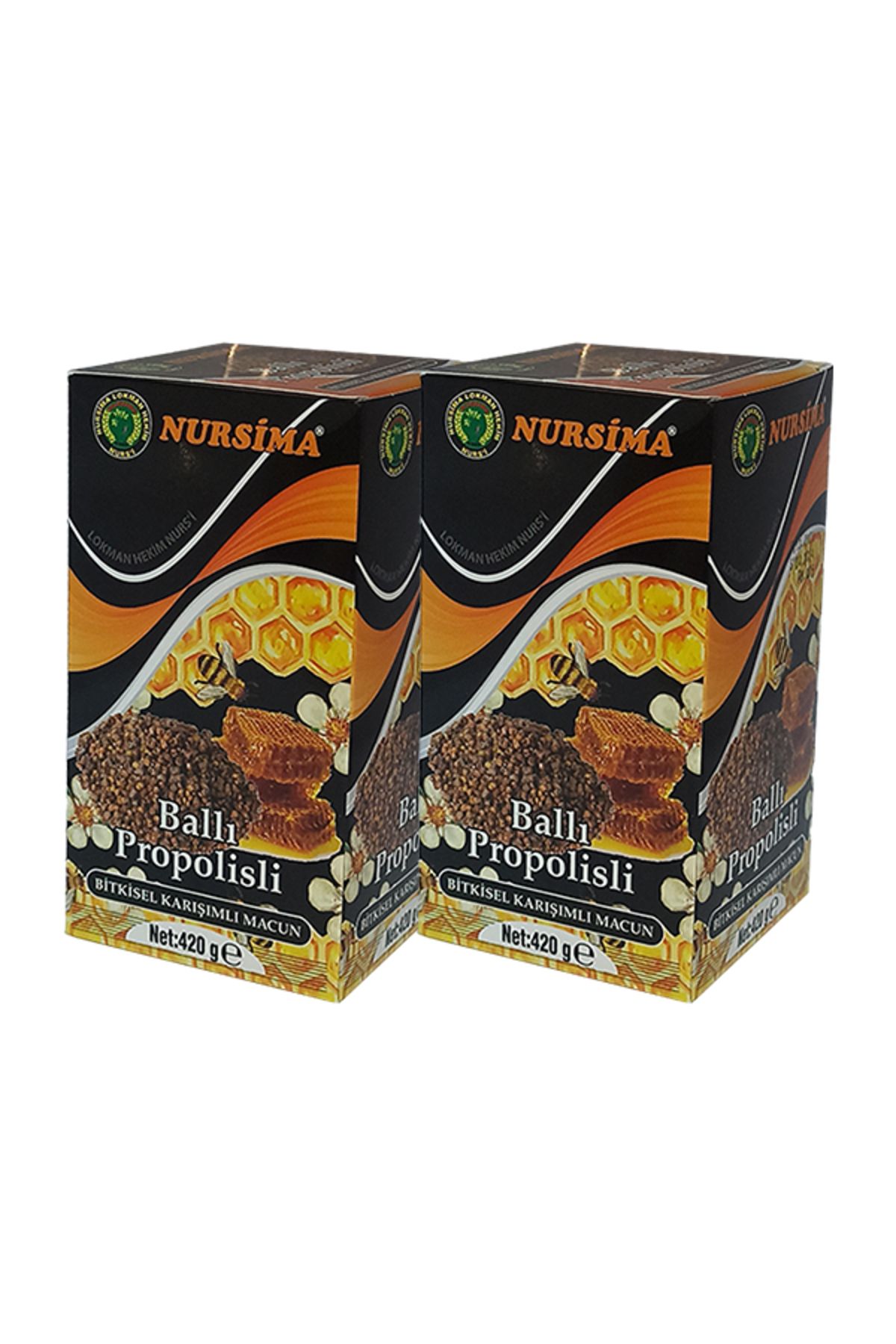 Nursima Ballı Propolisli Bitkisel Karışımlı Macun 420 gr, 2 ADET