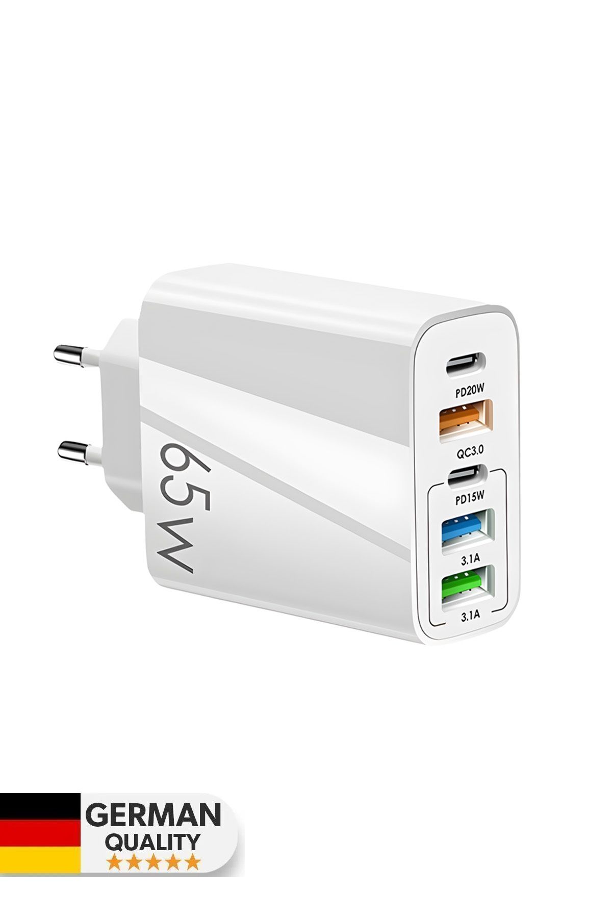 PASACO Type - C Usb Giriş Şarj Adaptörü 65w Qc3.0 Pd Hızlı Şarz Iphone Xiaomi Huawei Samsung Oppo Uyumlu