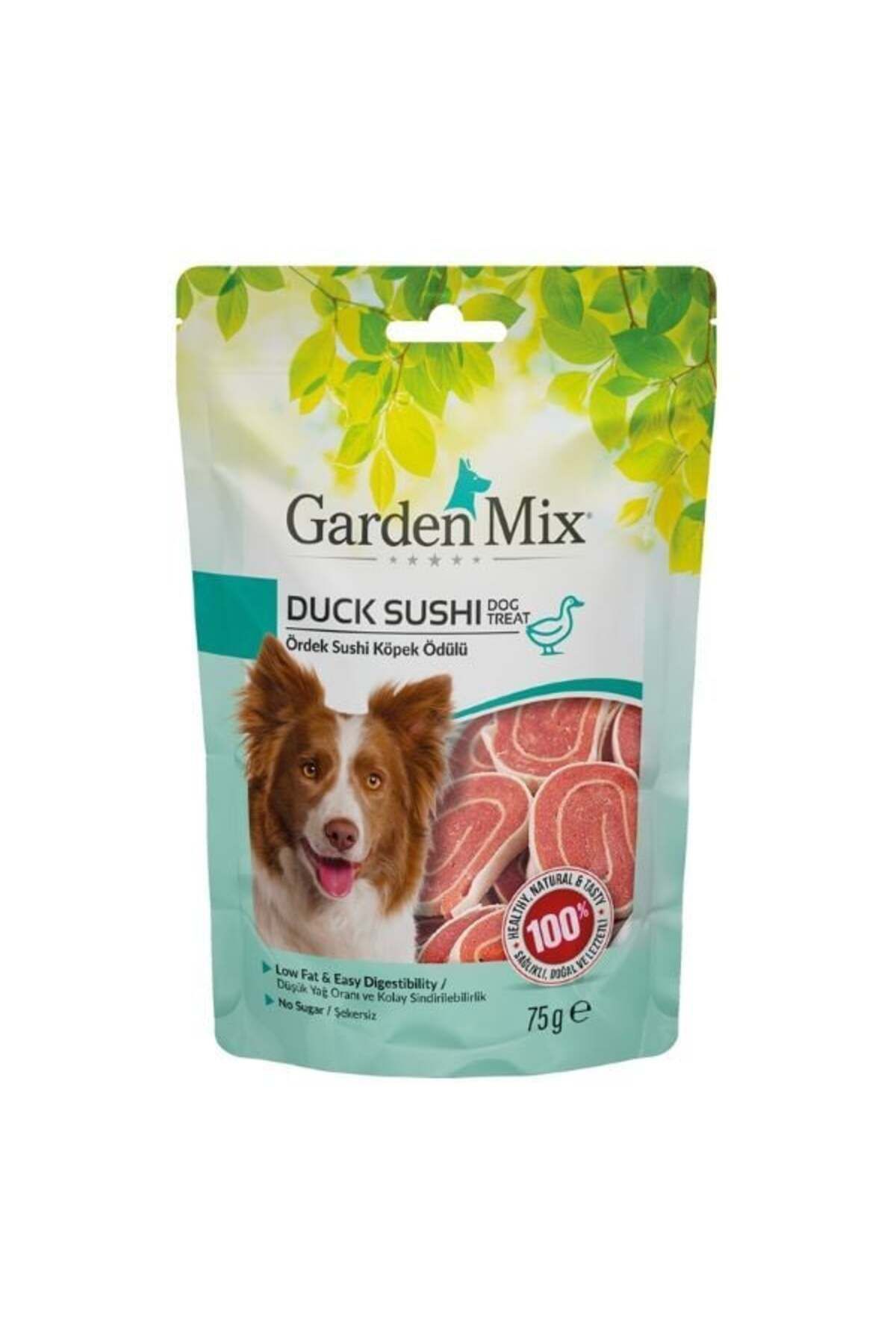 Orqinel Garden Mix Ördekli Sushi Düşük Yağlı Şekersiz Köpek Ödül Maması 75 Gr