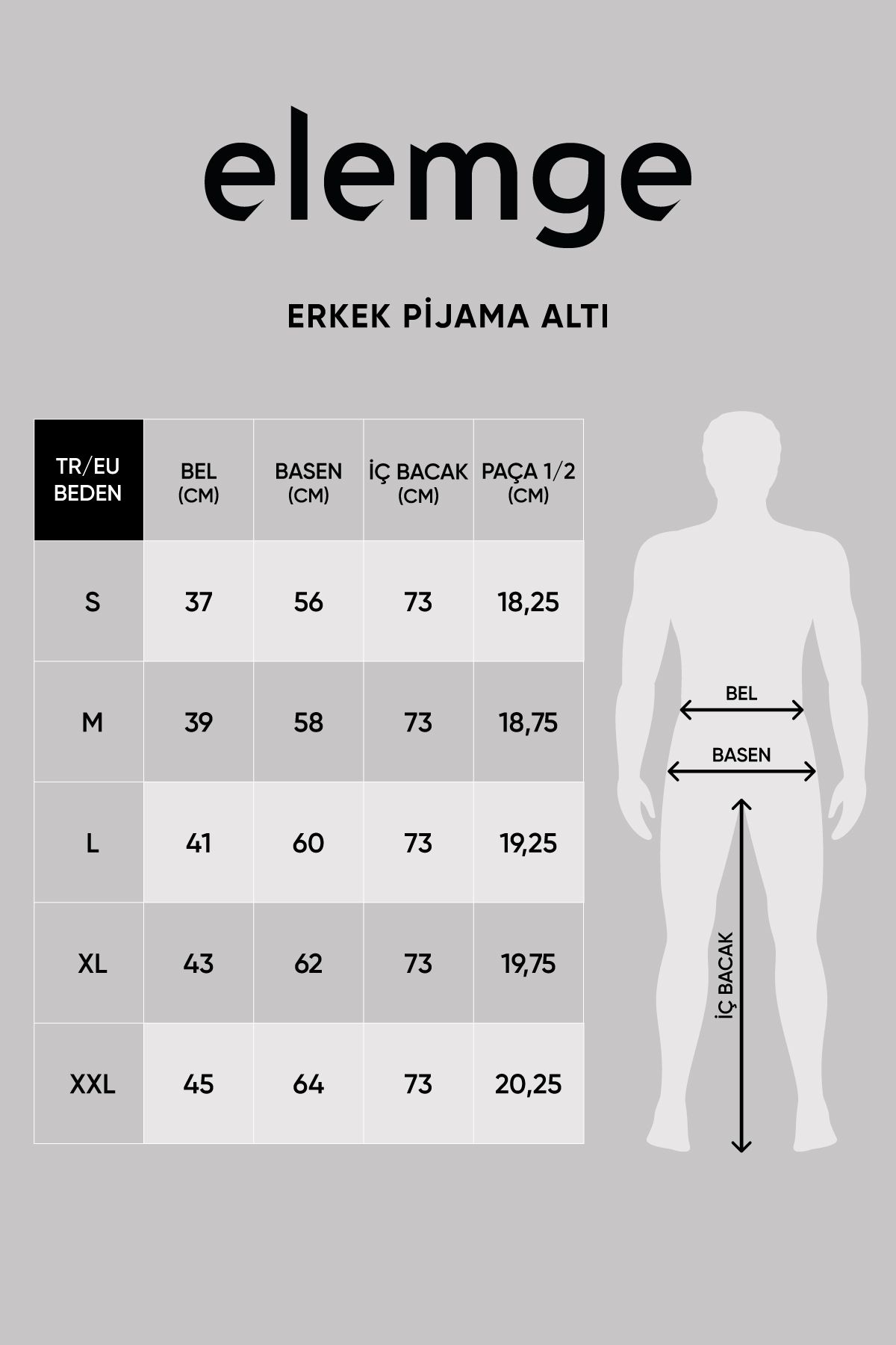 Elemge-بنطال بيجامة رجالي - قطن 100%، قماش ممتاز، جيب، مقاس مريح، مطاط مريح، سلسلة، مقاوم للعرق، أسود مرن 4