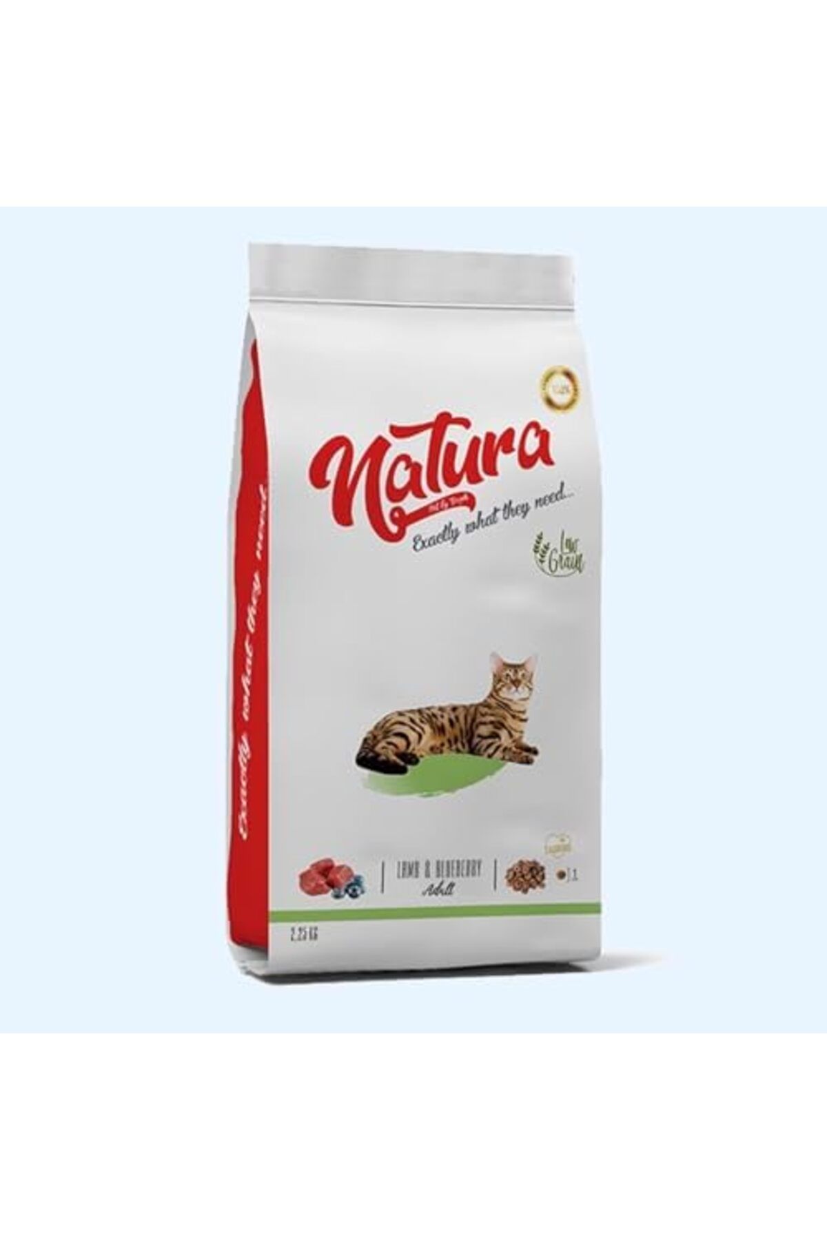 Furlo Naturapetfood Natura Düşük Tahıllı Yetişkin Kedi Maması Kuzu Yaban Mersini 2,25 Kg