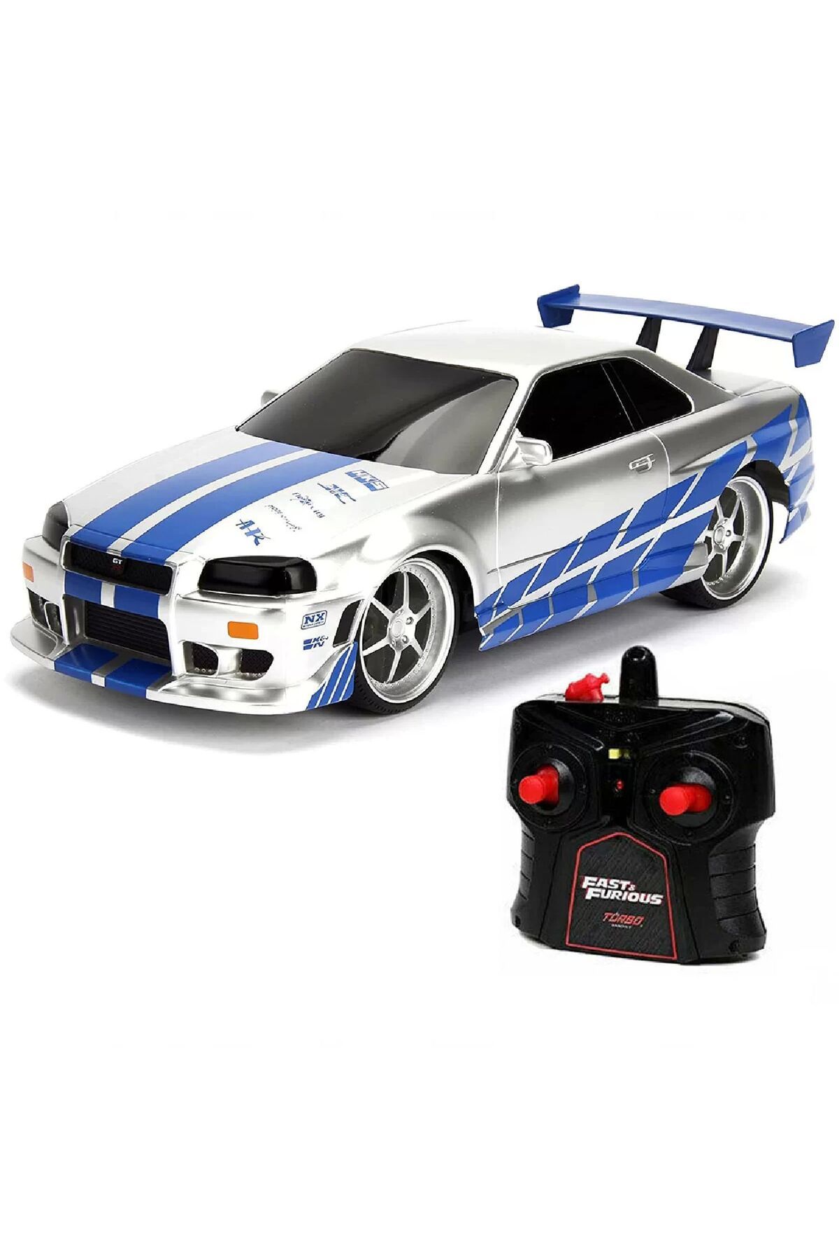 Oyuncakmatik USB Şarjlı Uzaktan Kumandalı Araba Yeni 1:16 Fast & Furious Brian’s Nissan Skyline GT-R