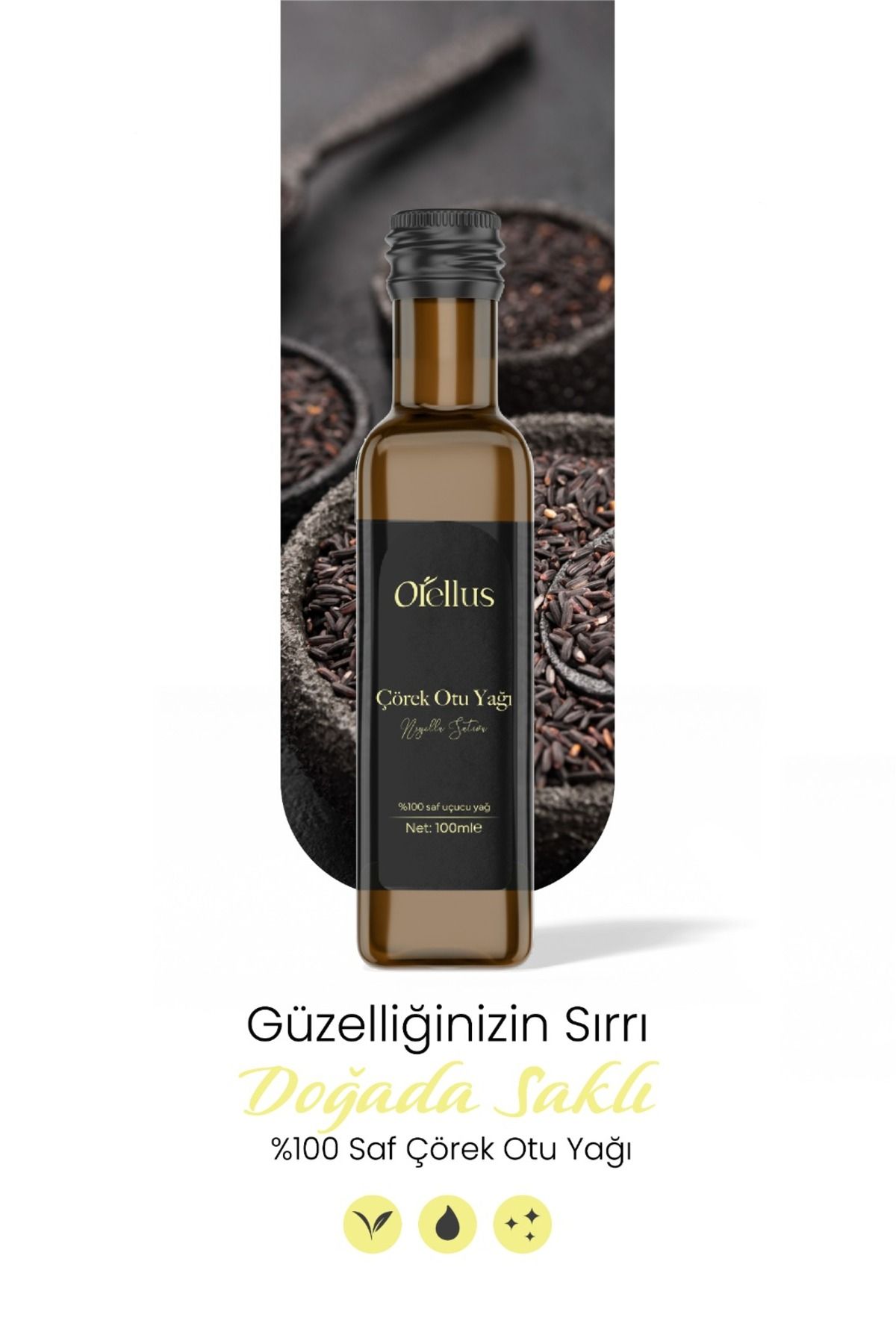 Orellus Soğuk Sıkım Çörekotu Yağı 100 ml