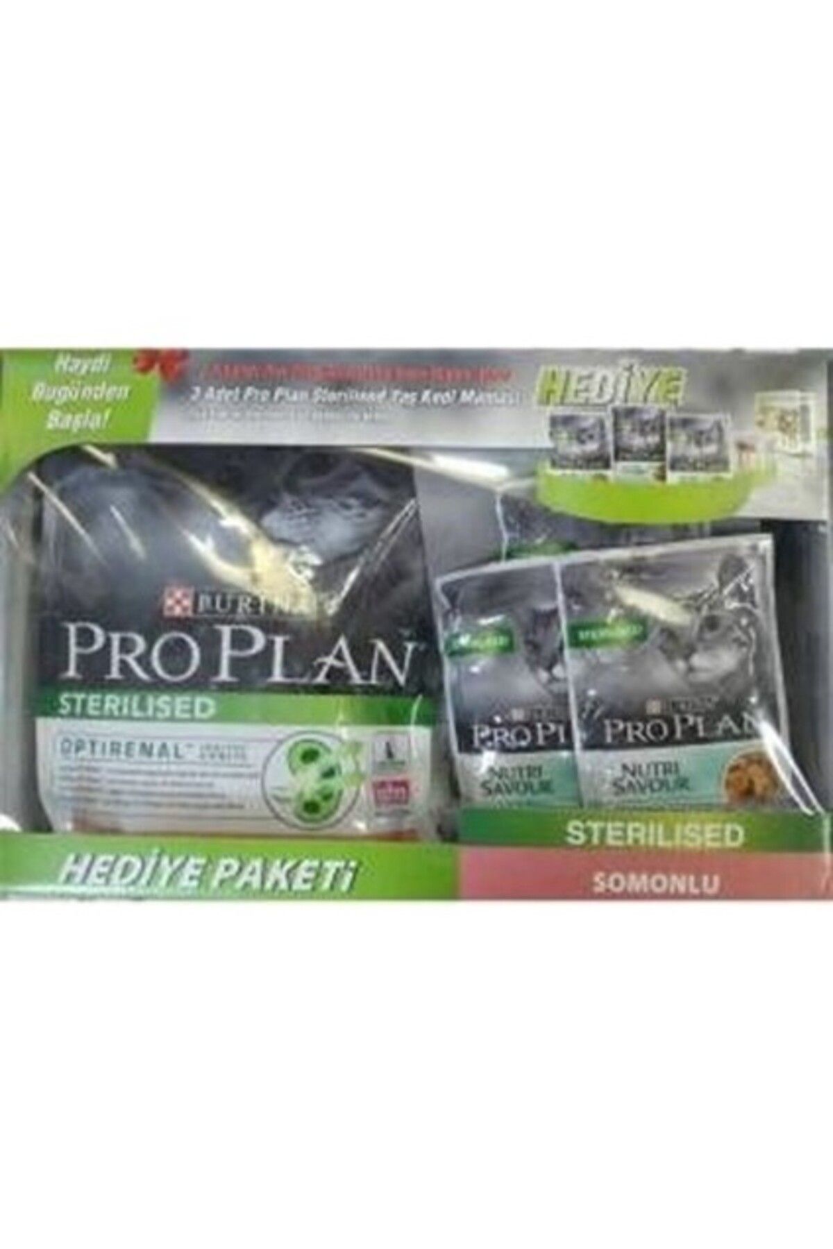 Pro Plan Sterılısed Somonlu Kısırlaştırılmış Yetişkin Kedi Maması 1,5 Kg (3 Adet Sterilised Yaş Kedi