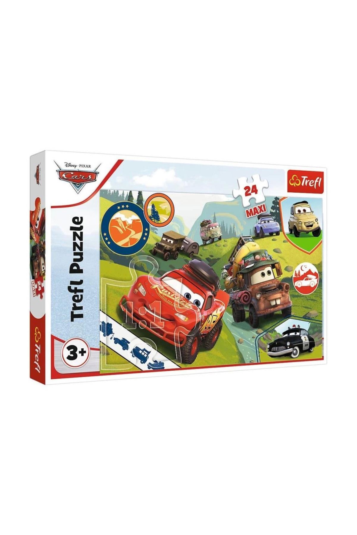 DEPOT PUZZLE-14352 Maxi Disney Cars 3 24 Parça Çocuk Puzzle