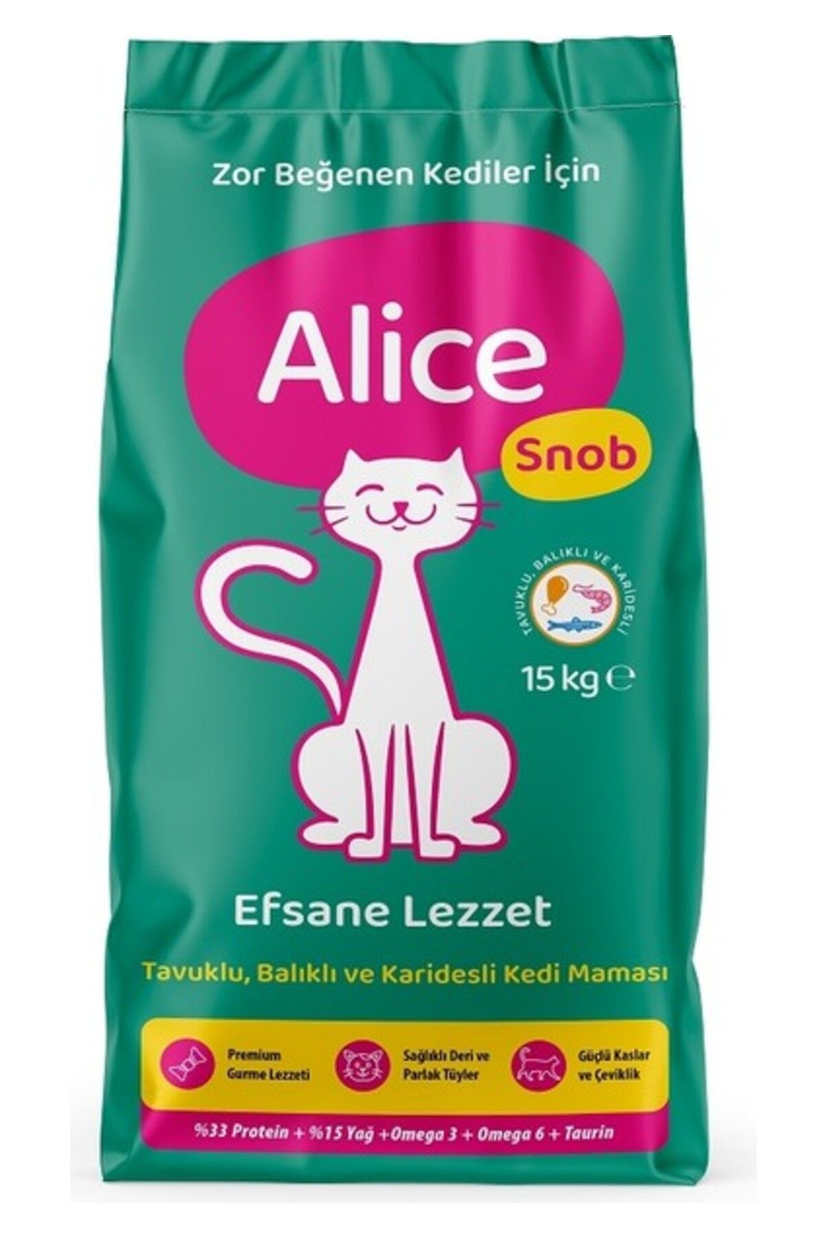 Orqinel Alice Snob Kuru Kedi Maması 15Kg