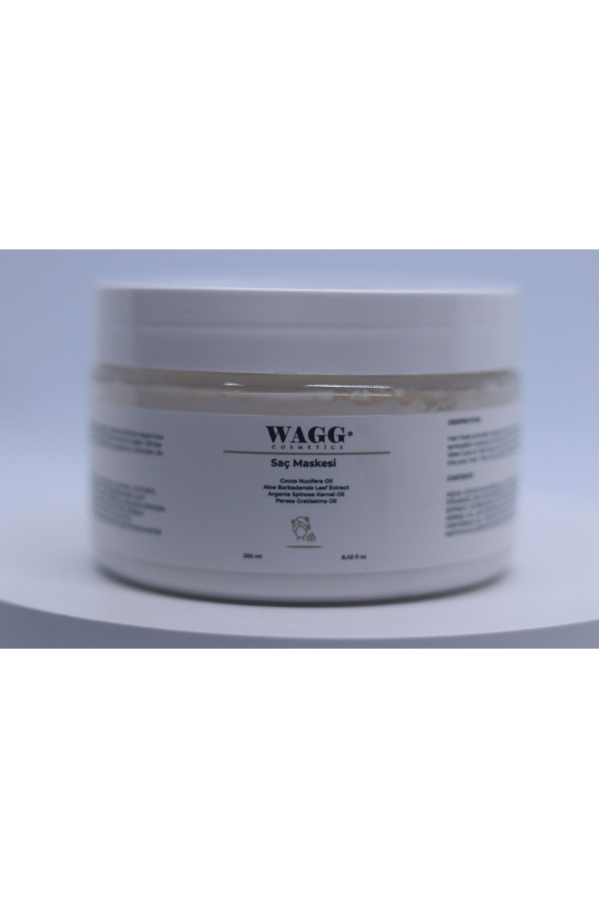 WAGG Cosmetics Tüm saç tipleri için onarıcı ve besleyici saç maskesi 250ML