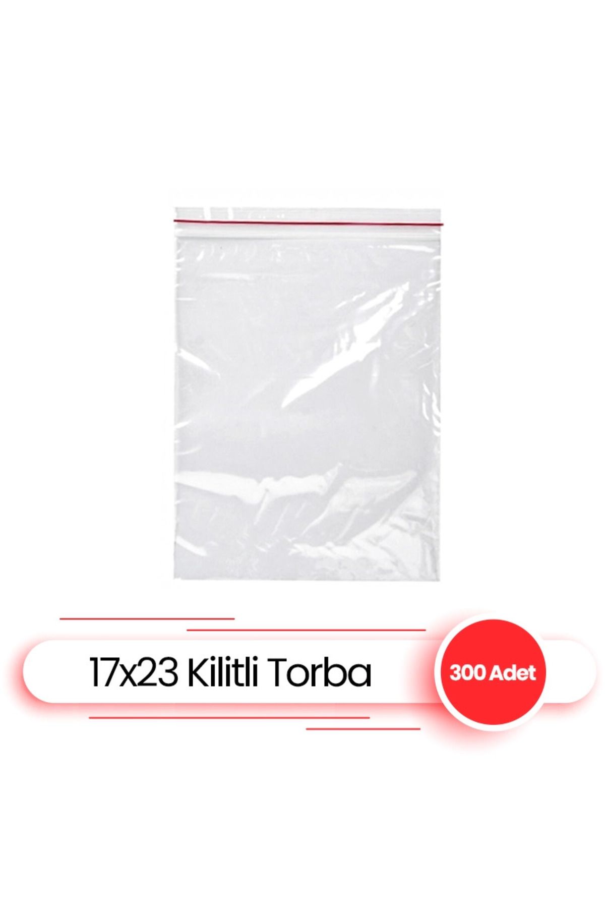 FBM Kilitli Torba 17x23 Kilitli Poşet Naylon 300 Lü