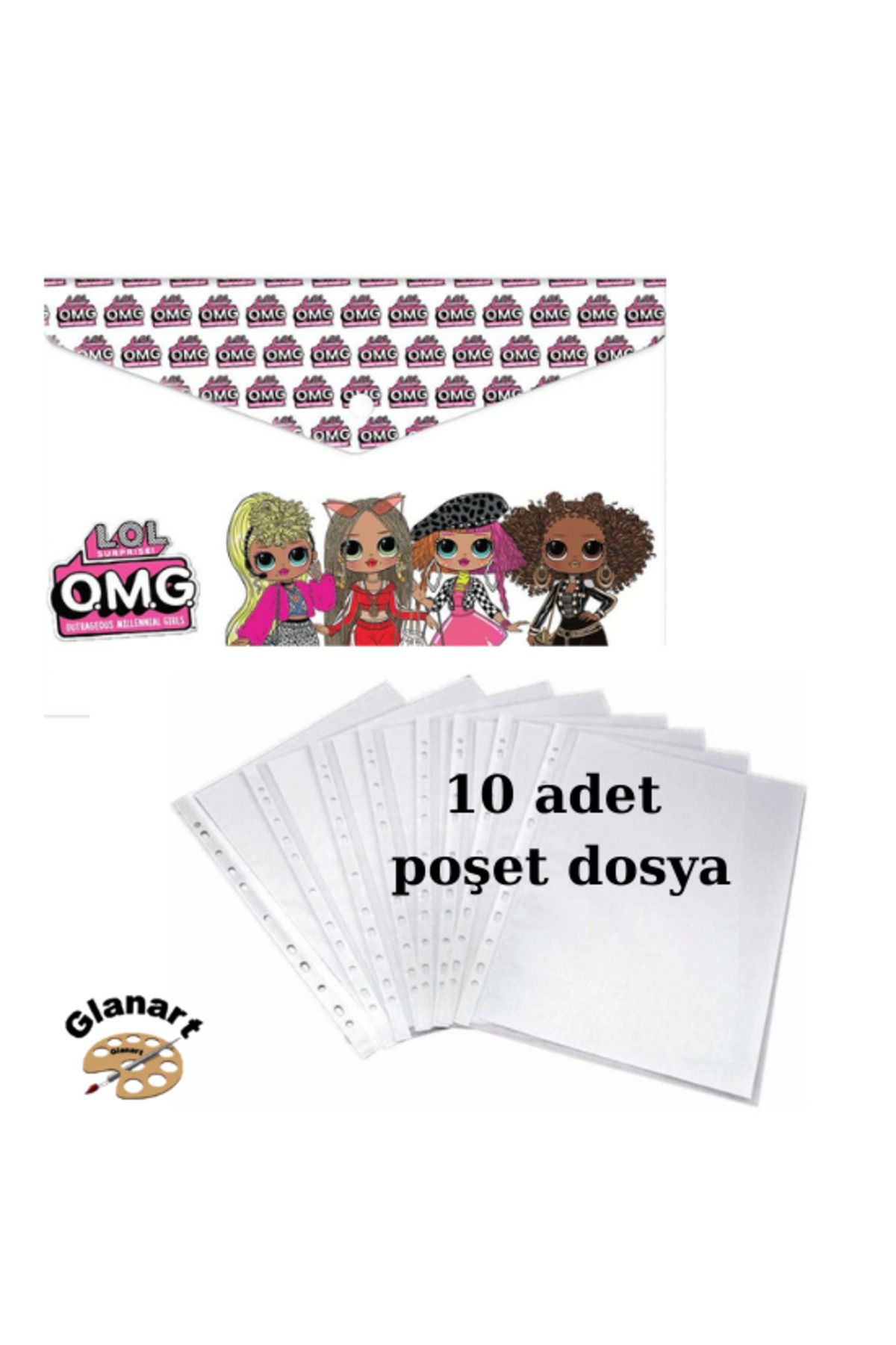 Glanart-A4 Size Snap File +10 Bag File 1
