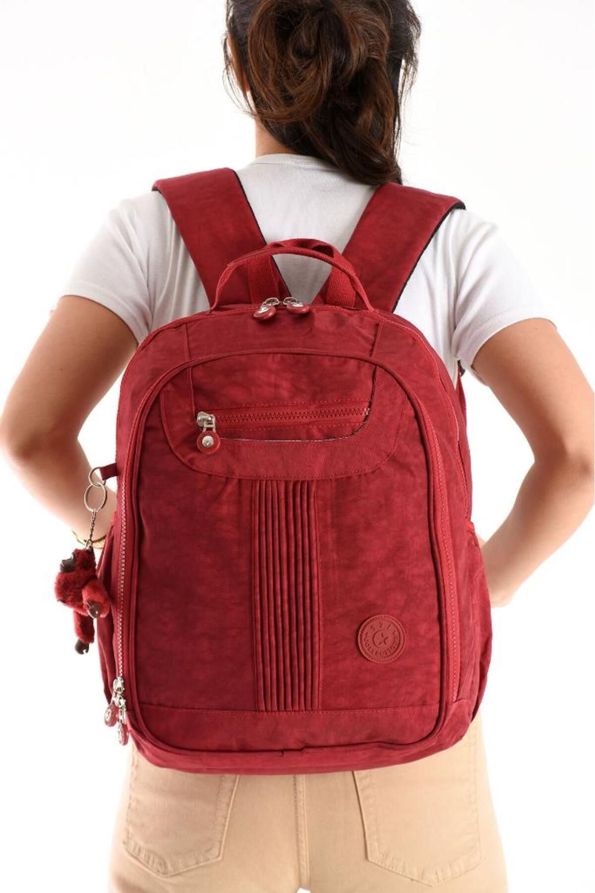 Baginn Unisex Sırt Çantası 40*30 Cm Okul Çantası Günlük Spor Çantası Klinkır Kumaş Hafif Çok Cepli Su İtici