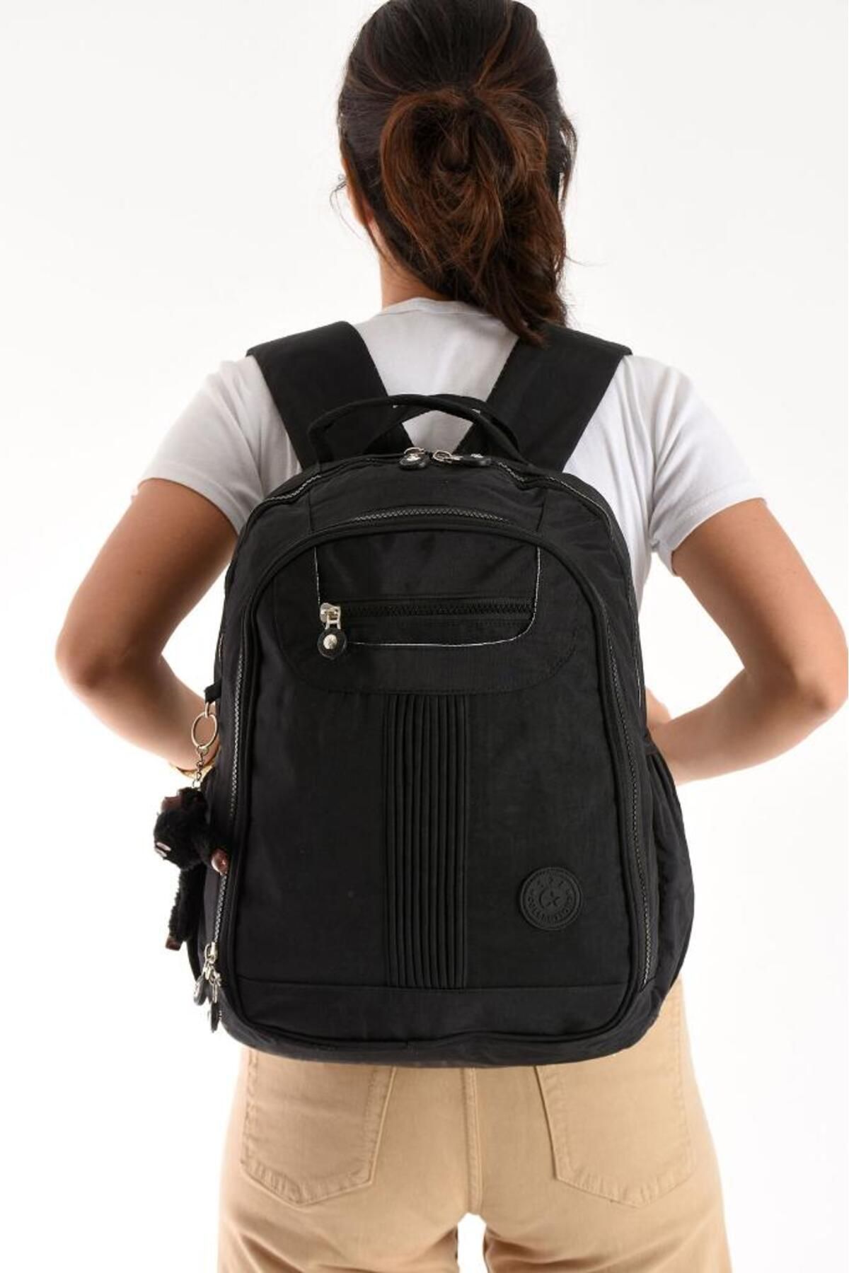 Baginn Unisex Sırt Çantası 40*30 Cm Okul Çantası Günlük Spor Çantası Klinkır Kumaş Hafif Çok Cepli Su İtici