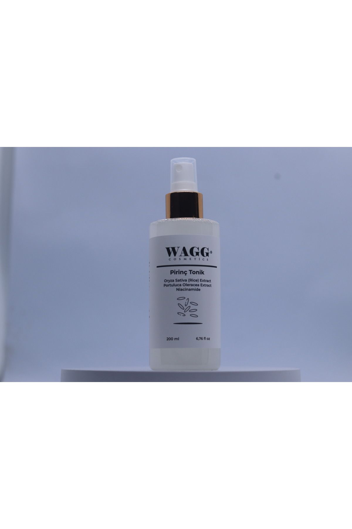 WAGG Cosmetics Pirinç Özlü Beyazlatıcı ve Aydınlatıcı Leke Karşıtı Pirinç Tonik Rice Toner 200ML