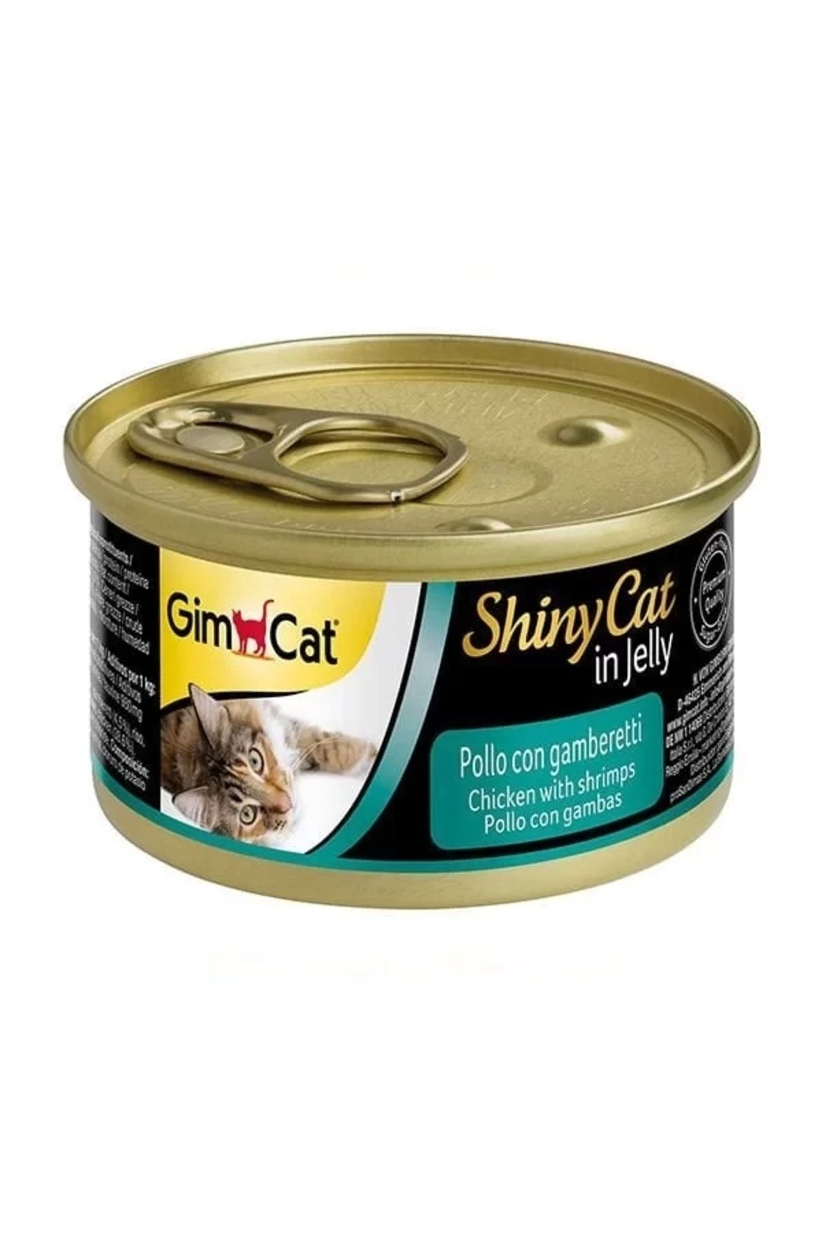 Gimcat Shinycat Tavuklu Karidesli Konserve Kedi Maması 70 gr