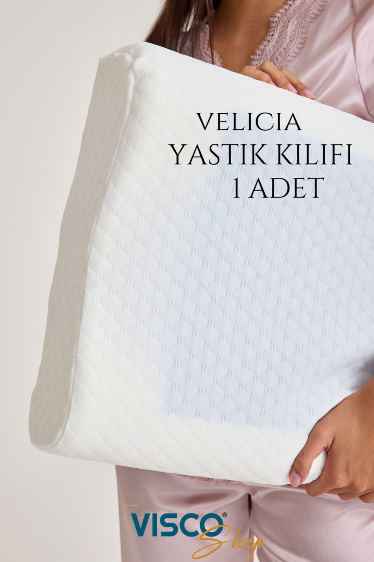 visco Yastık Kılıfı Yedek Yastık Kılıfı Velicia Polyester Yastık Kılıfı