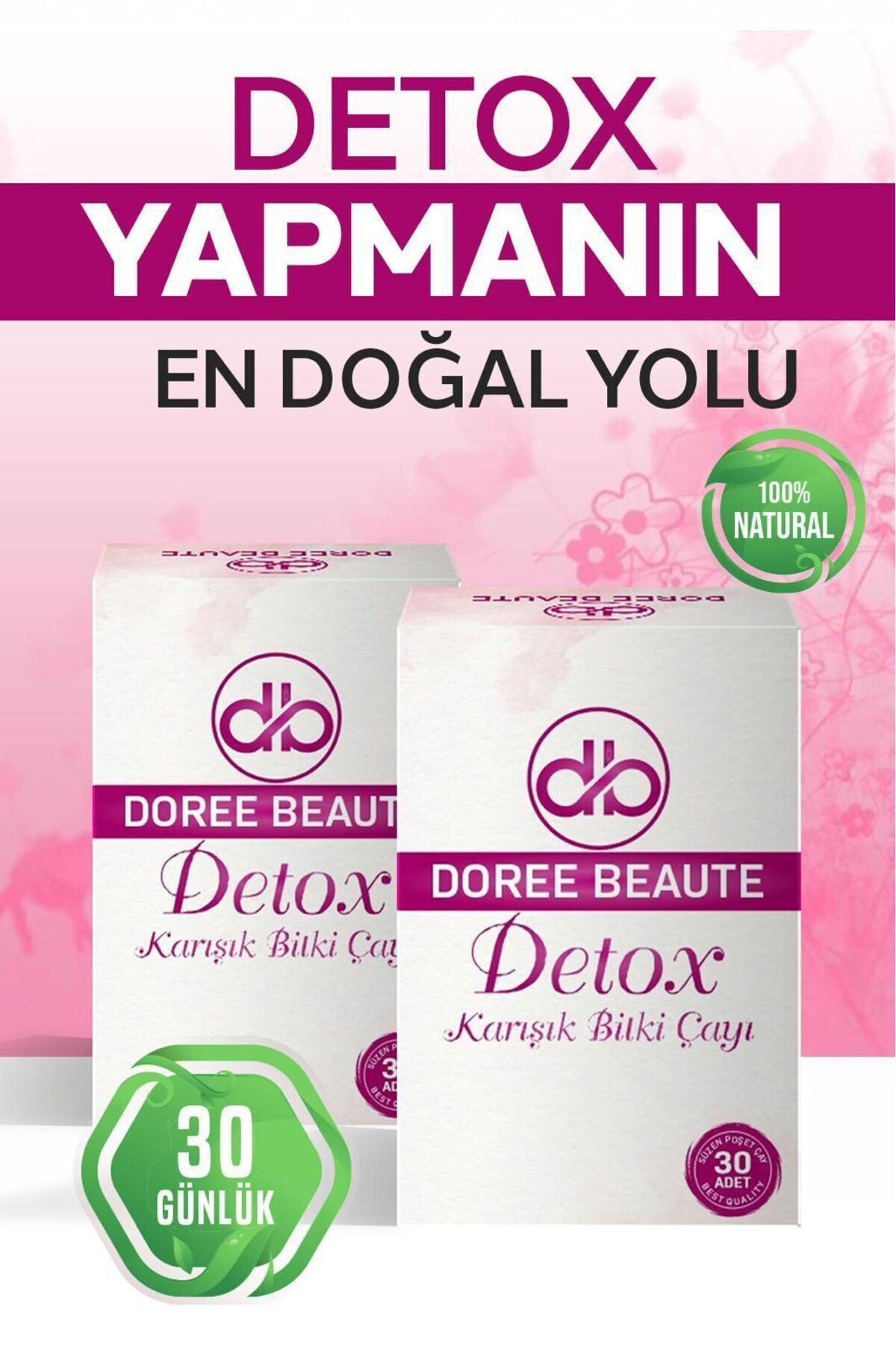 DOREE BEAUTE zayıflama1yardımcı diyet form çayı ve iştah kapatıcı özel karışımlı çay 2 li set