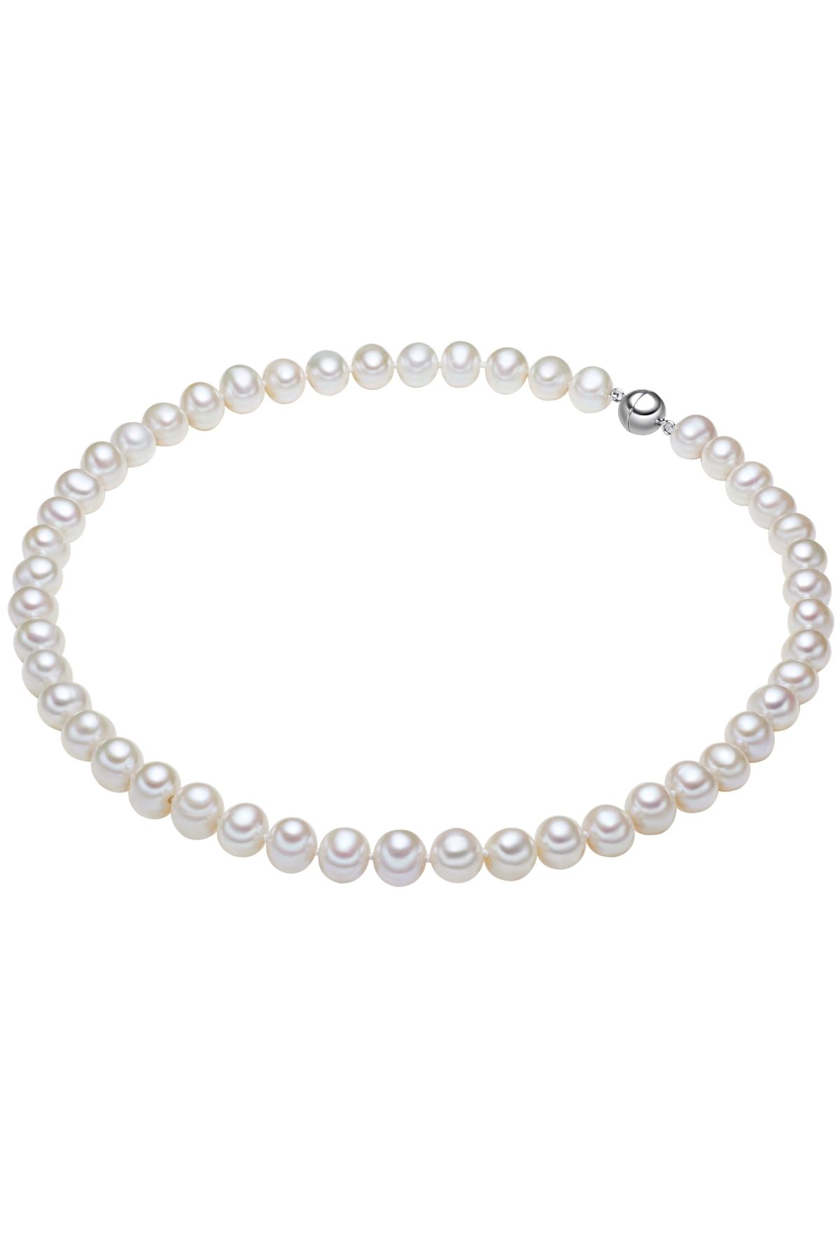 Lulu & Jane-Perlenhalskette Kette Sterling Silber Süßwasser-zuchtperle Weiß 3