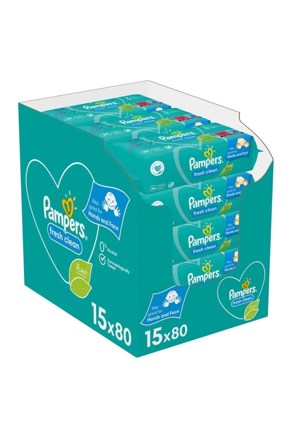 Prima Pampers Baby Yenidoğan Fresh Clean Islak Havlu 80x15 Adet (1200 YAPRAK)