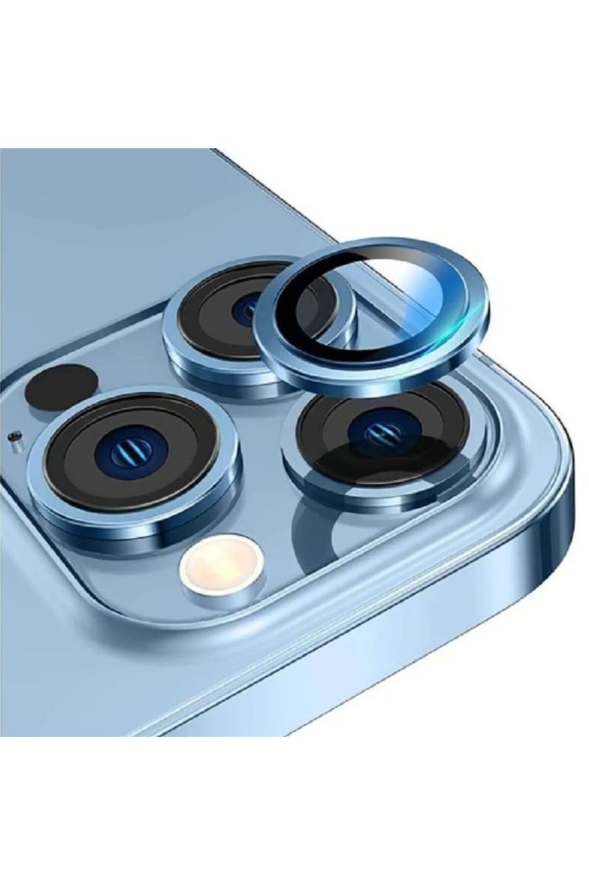 Skygo Apple Iphone 14 Uyumlu Kamera Koruyucu Lens SİERRA BLUE