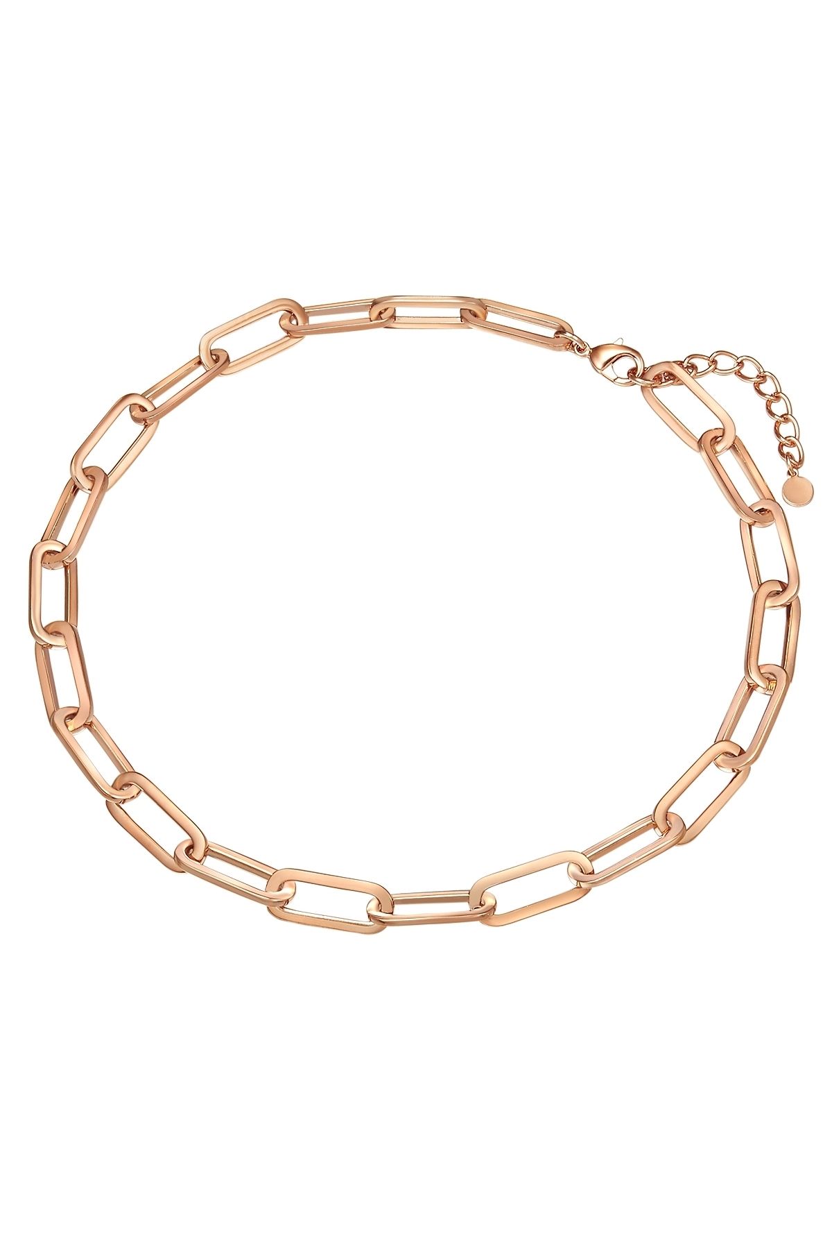Lulu & Jane-Modeschmuckhalskette Kette mit Anhänger roségold 3