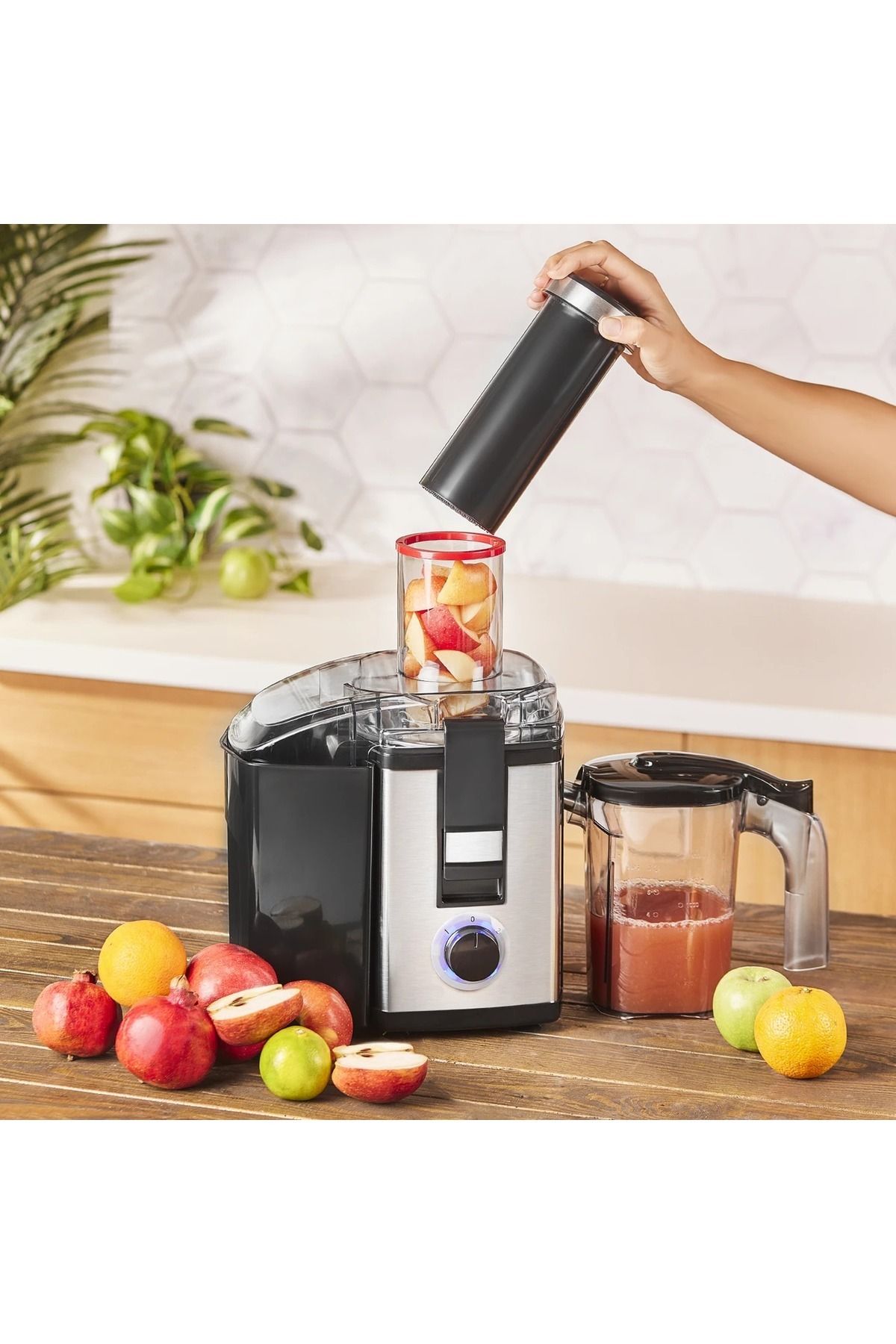 HOMEND-عصارة فواكه صلبة باللون الأسود من Projuicer 2705h 1