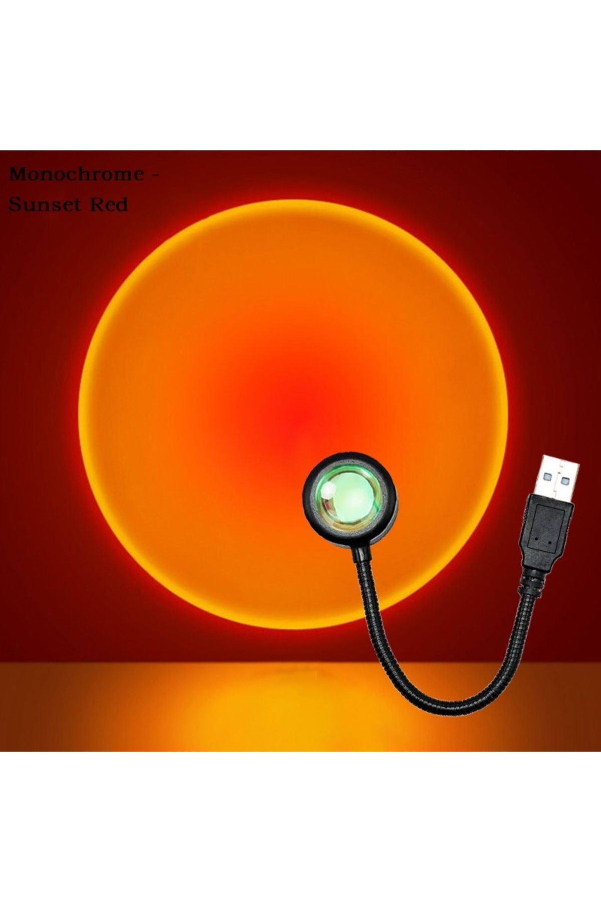 Choice-Sunset Red Kerokuru Usb Sunset Light Lamp Self Photography Light Led Rainbow Neon Night Light Projec 1