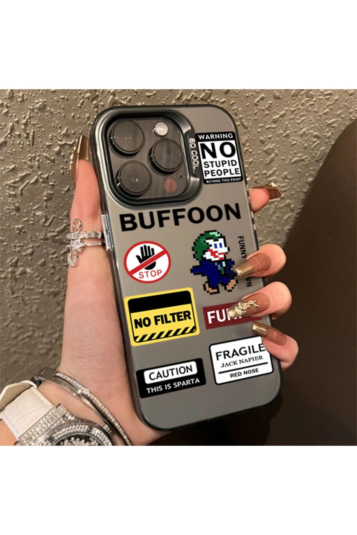 Choice-For Iphone 13 4 Clown Buffoon Pattern Phone Case For Iphone 15 14 13 12 11 Pro Max Xs X Xr 7 8 Plus 1