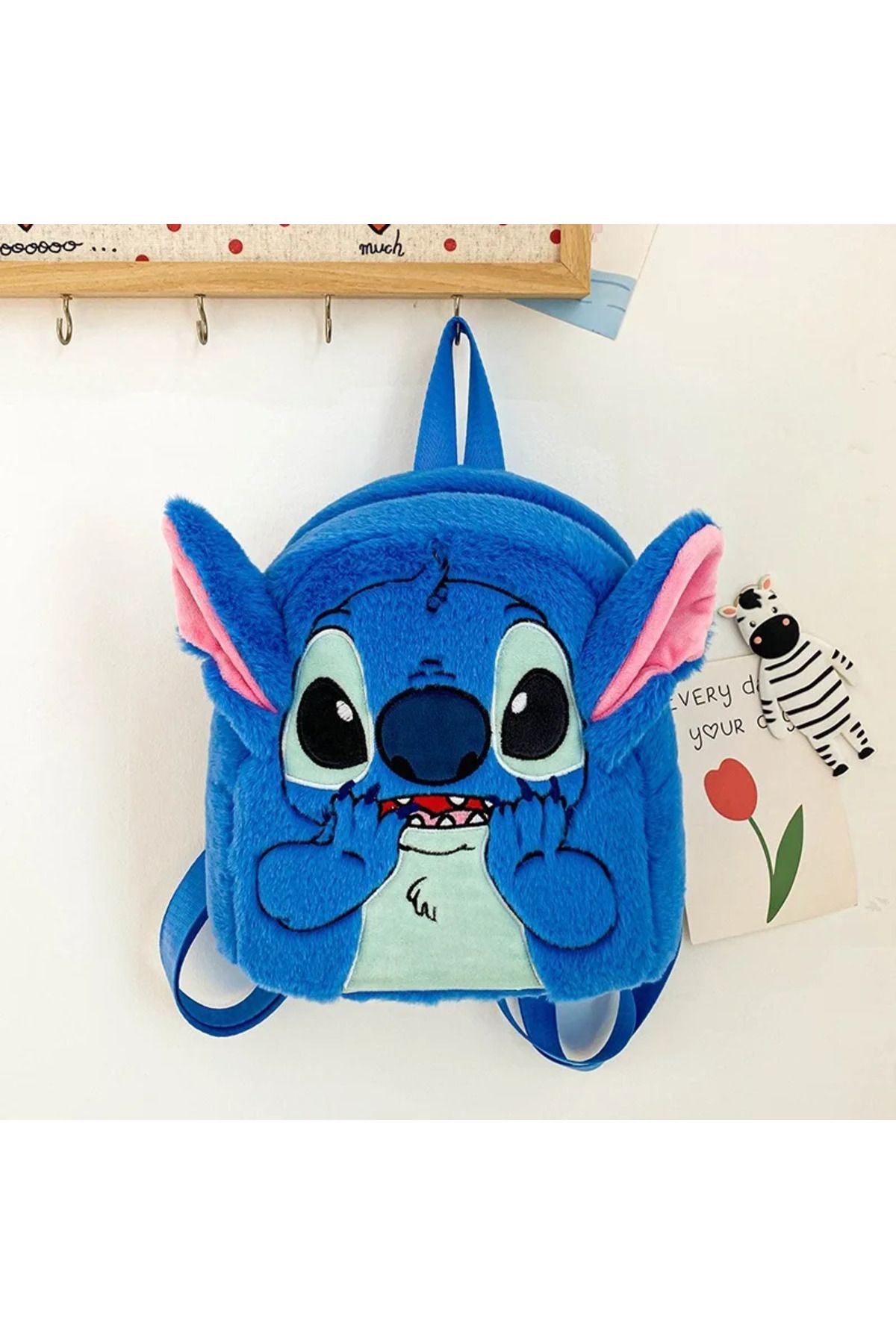 Choice-Disney Stitch Plush New Cartoon Backpack Fashion 3d Mini Women's Backpack Large Capacity Cute Chi... 1