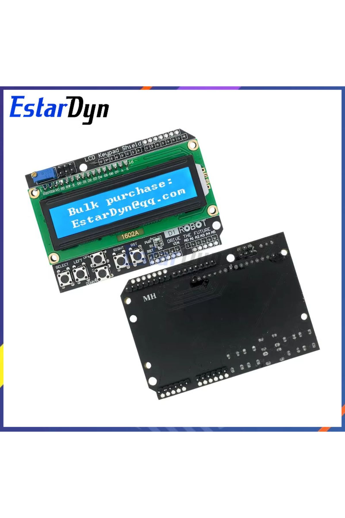 Estardyn-1602 LCD Keypad Shield LCD1602 LCD 1602 Module Display For Arduino ATMEGA328 ATMEGA2560 ... 5