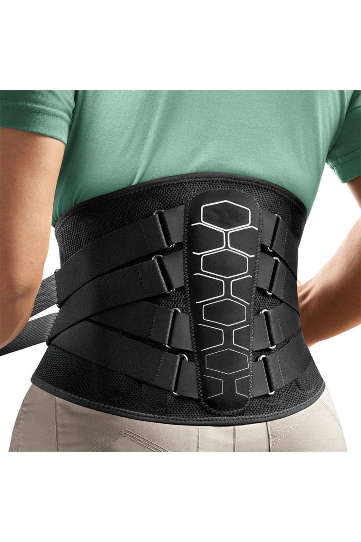 Choice-M Black Back Brace For Lower Back Pain Relief With Pulley System,lumbar Support Belt For Men & Women 1