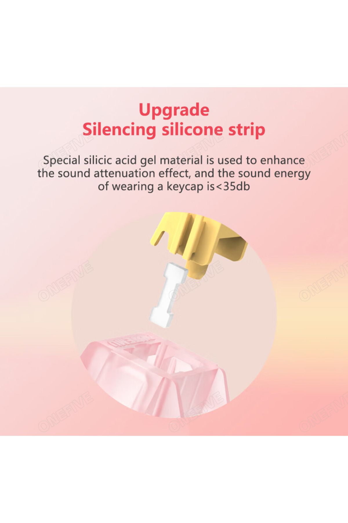Choice-Outemu Silent Peach V3 Switch Lubed Silent Lemon V3 Switches Mechanical Keyboard Linear Tactile 5... 7