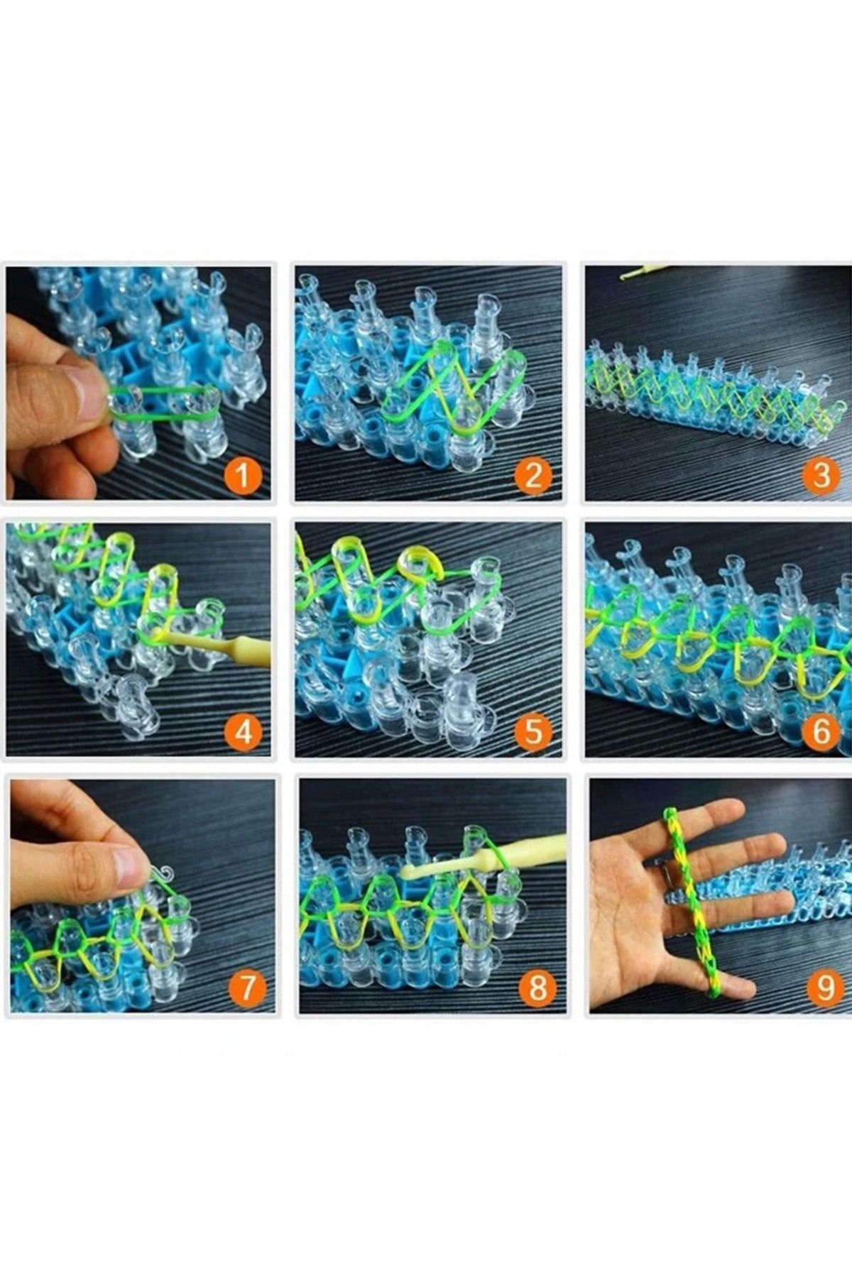 Choice-New Loom Rubber Bands Bracelet Rubber Loom Bands Make Woven Lacing Bracelet Diy Knitting Toys Gift 5