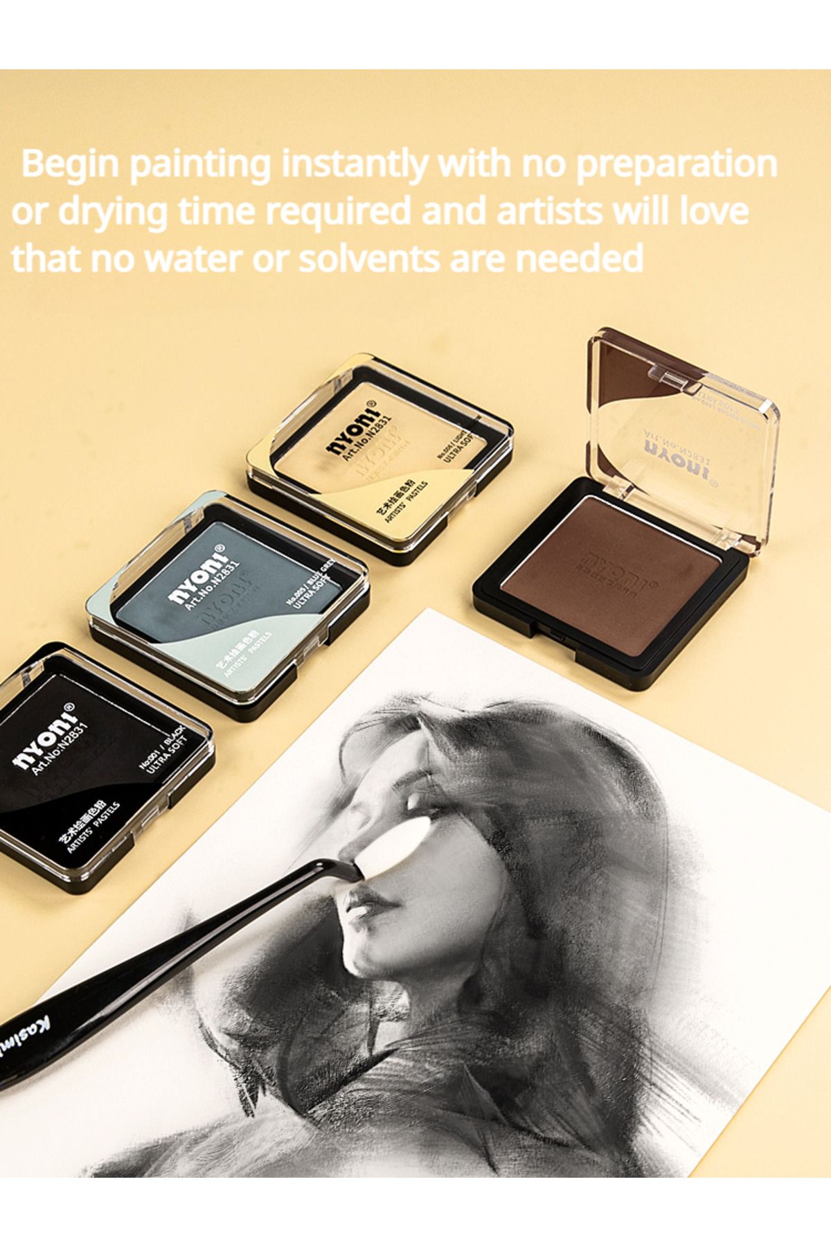 Choice-Professional Ultra Soft Artist Pastel Graphite And Charcoal Drawing Color Sketching Powders Blend... 3